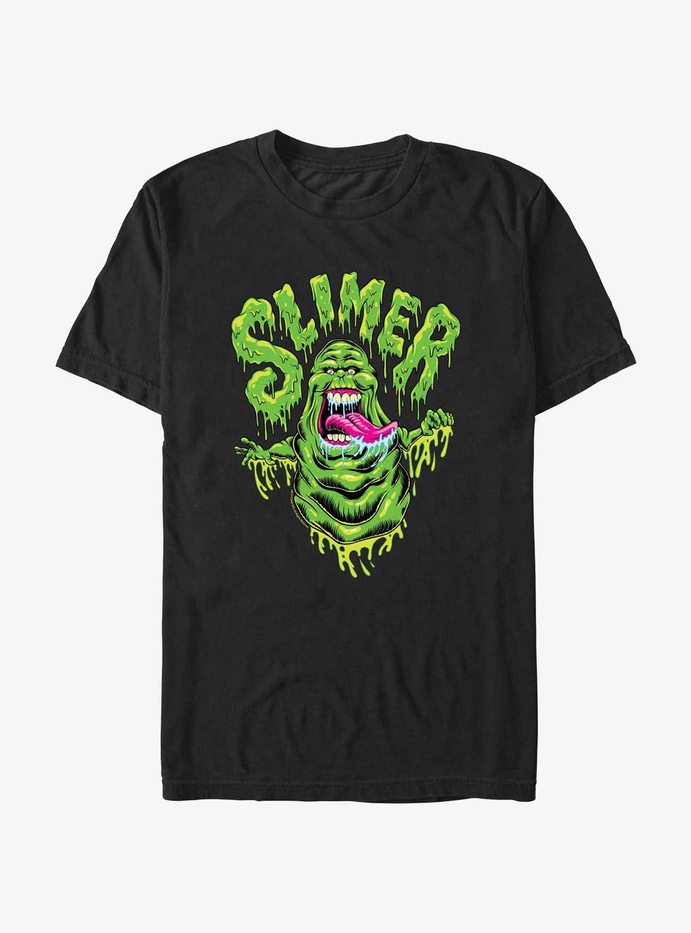 Ghostbusters Slimy Slimer T-Shirt, BLACK, hi-res