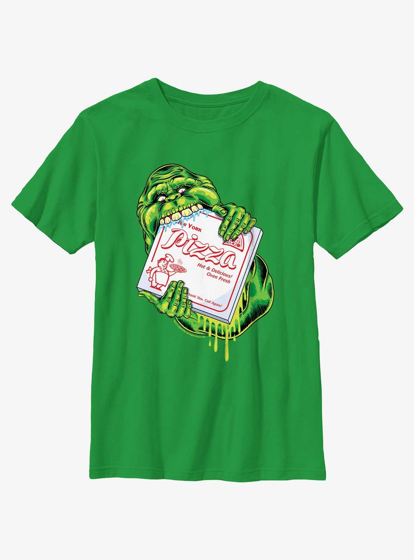 Ghostbusters Pizza Munchin Slimer Youth T-Shirt, , hi-res