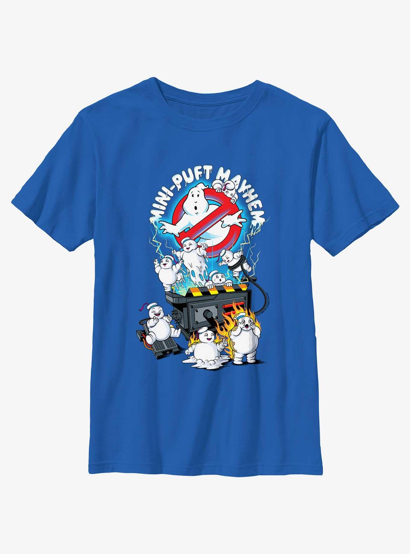 Ghostbusters Mini Puft Mayhem Youth T-Shirt, ROYAL, hi-res