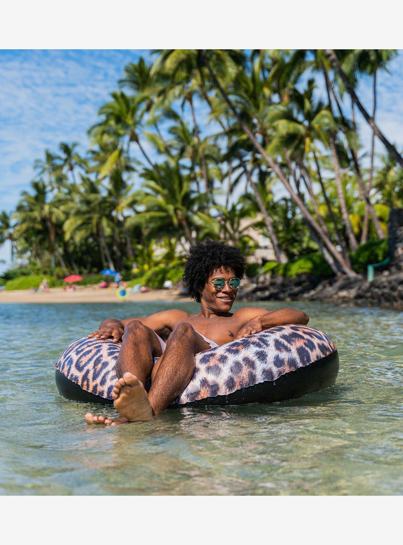 Safari Collection Pool Tube 48" Leopard Float, , hi-res