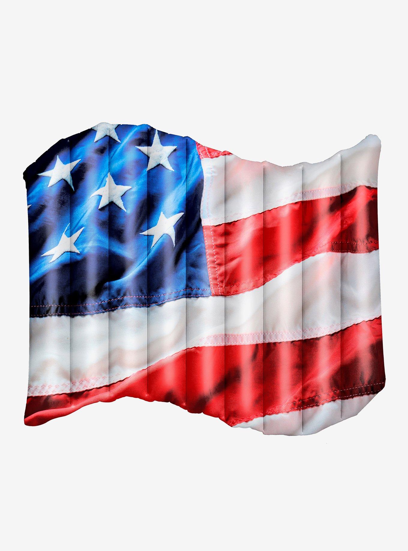 Americana Stars and Stripes Waving Flag 2-Person Raft Float, , hi-res