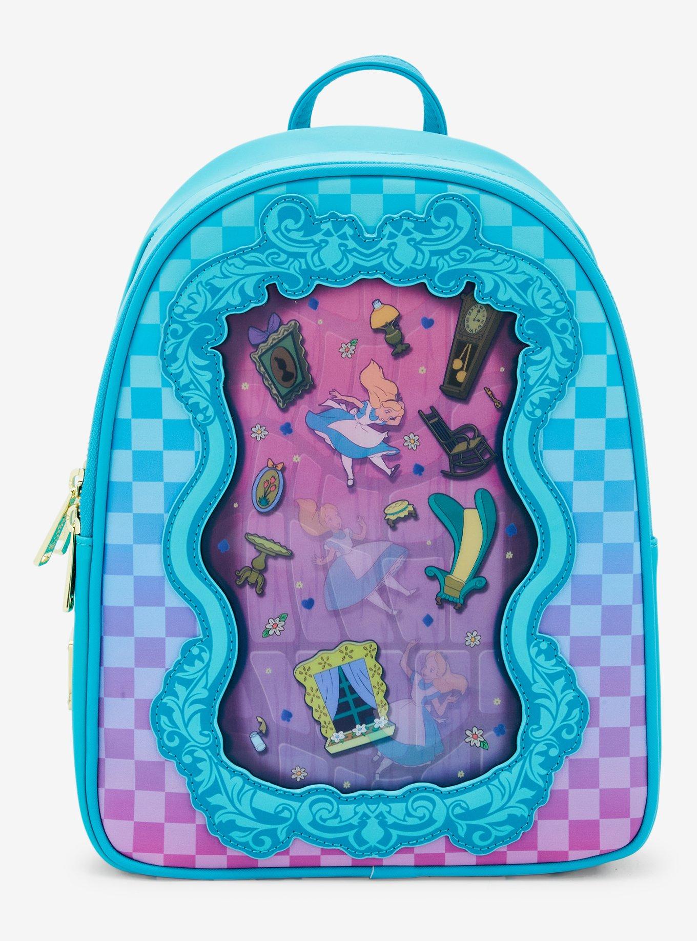 Loungefly Disney Alice in Wonderland Rabbit Hole Lenticular Mini Backpack — BoxLunch Exclusive, , hi-res