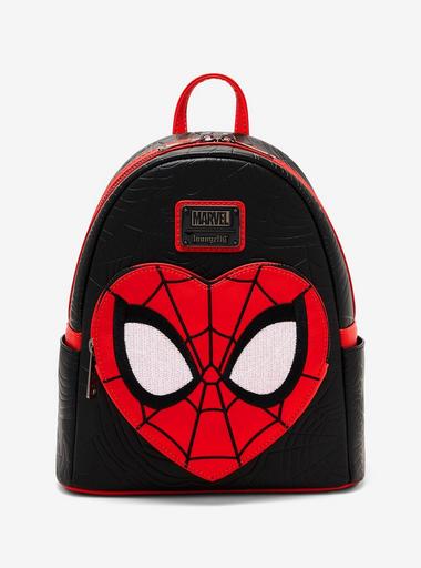 Loungefly Marvel Spider-Man Heart Pocket Mini Backpack  display picture 3