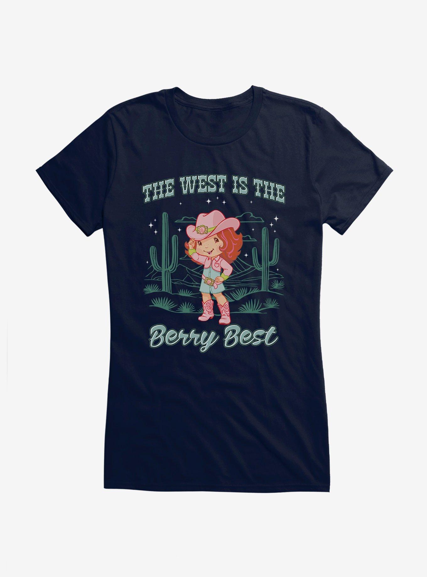 Strawberry Shortcake The West Is The Berry Best Girls T-Shirt, NAVY, hi-res