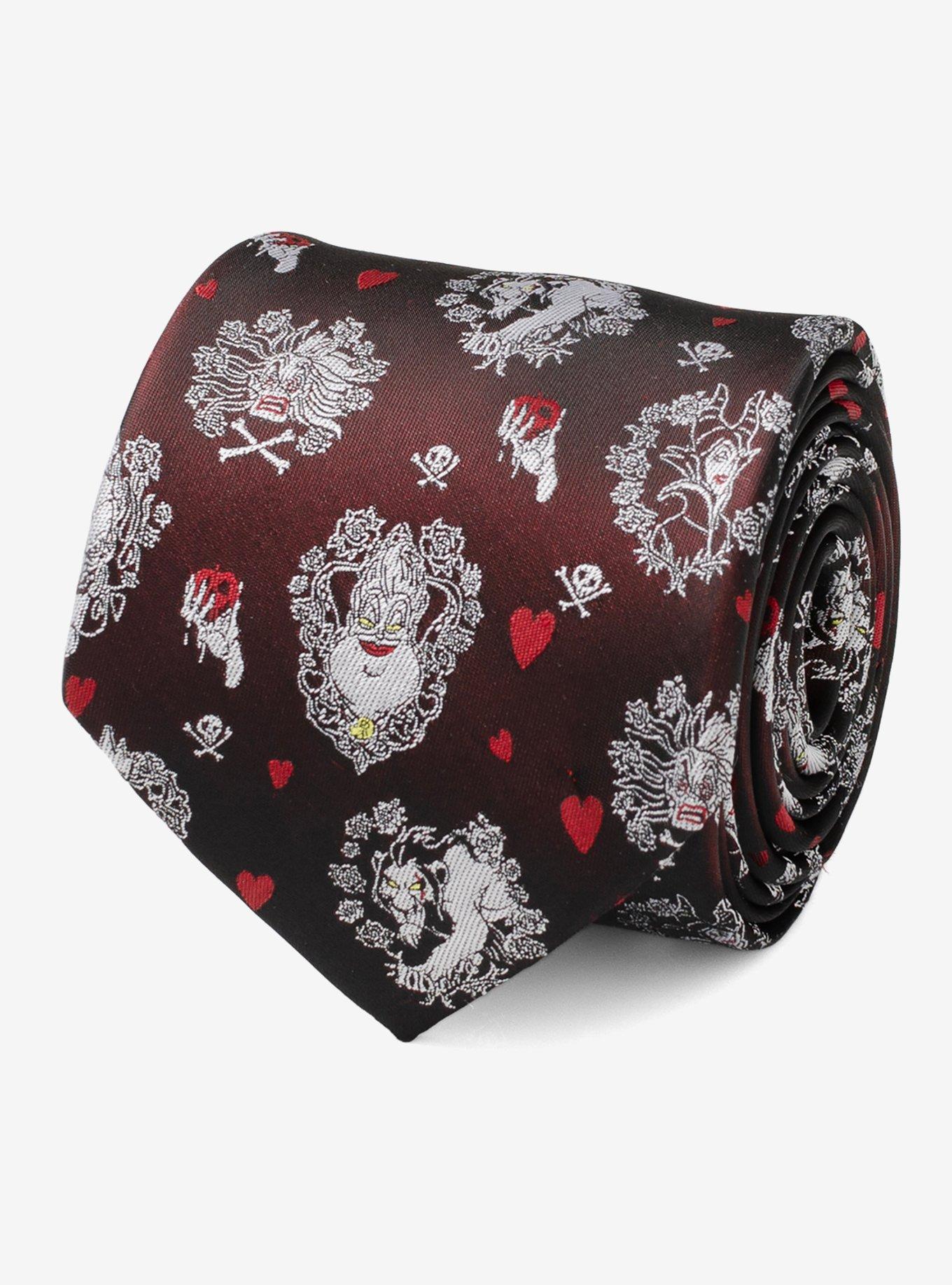 Disney Villains "Happily Never After" Black Men's Tie, , hi-res