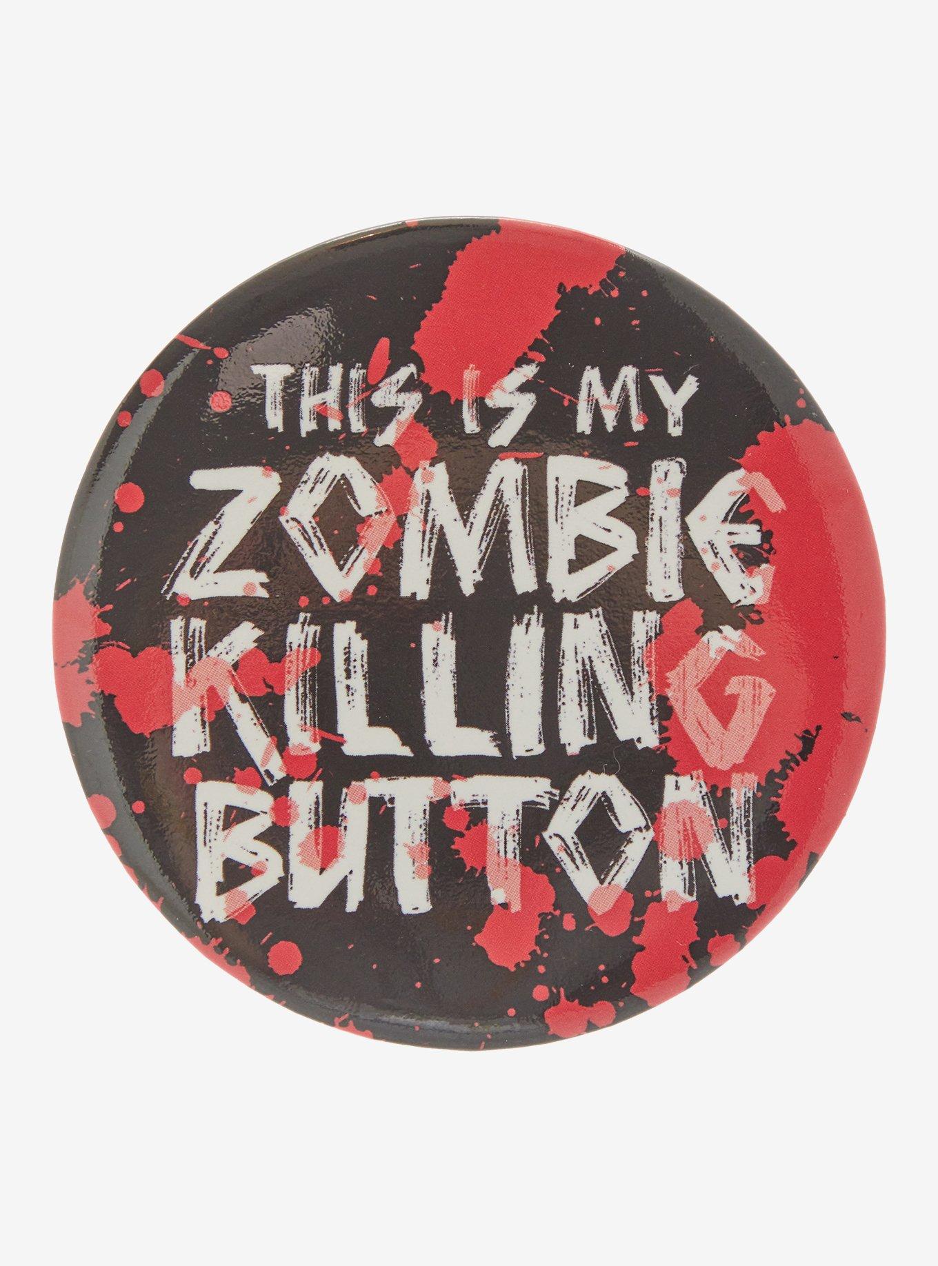 Killing Zombies 3 Inch Button, , hi-res