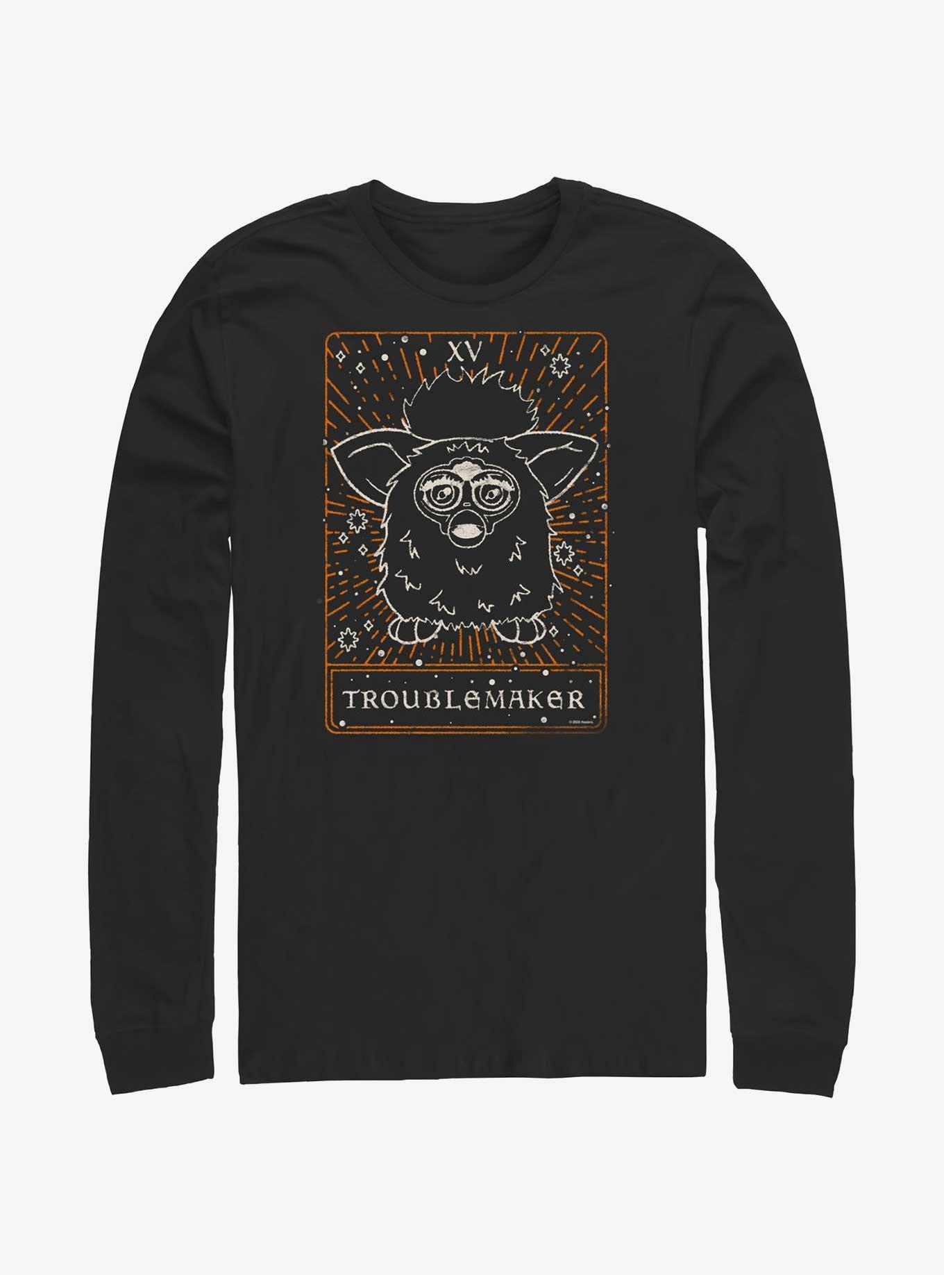 Furby Troublemaker Tarot Long-Sleeve T-Shirt, BLACK, hi-res