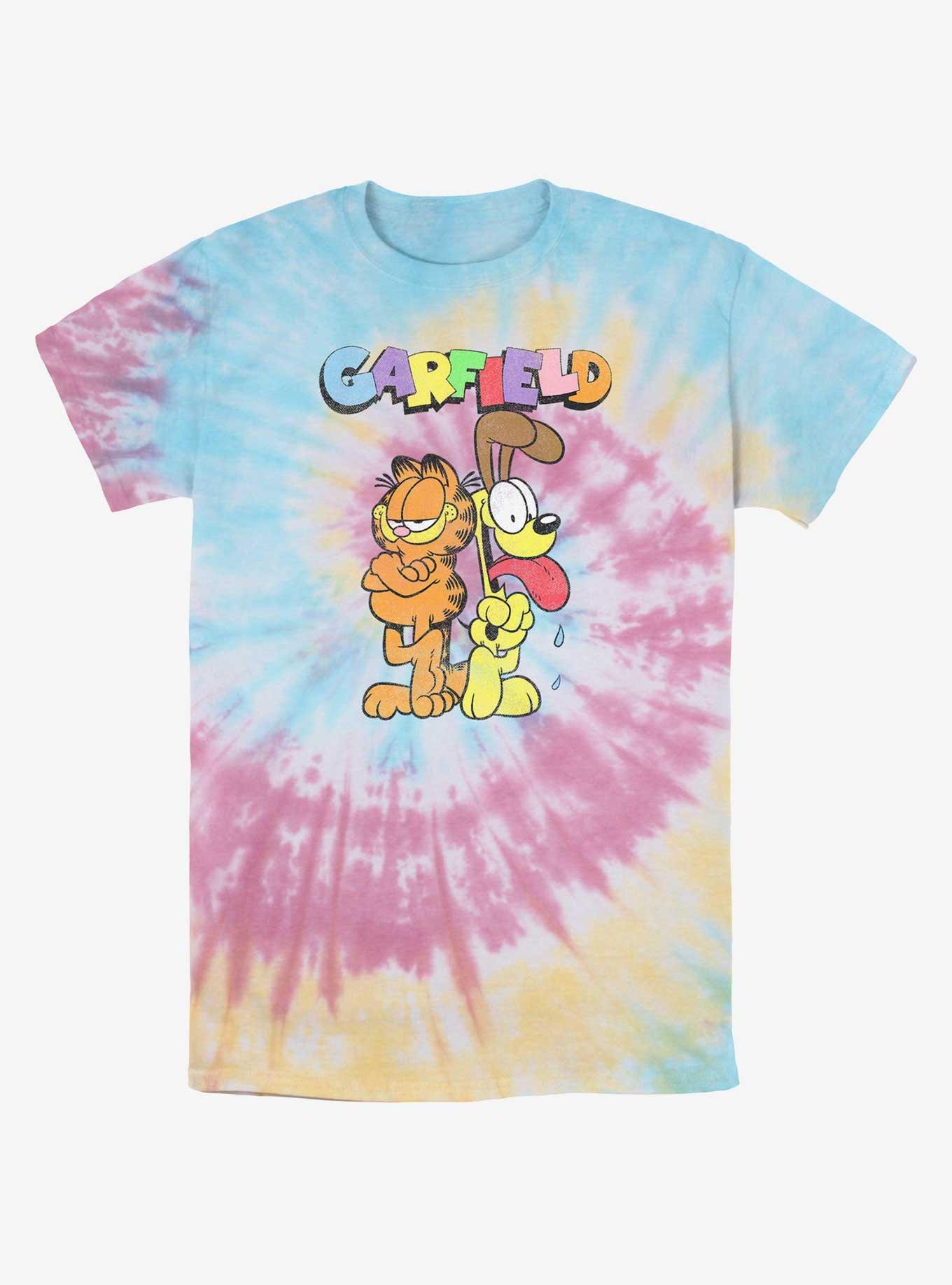 Garfield Best Buds Garfield & Odie Tie-Dye T-Shirt, BLUPNKLY, hi-res