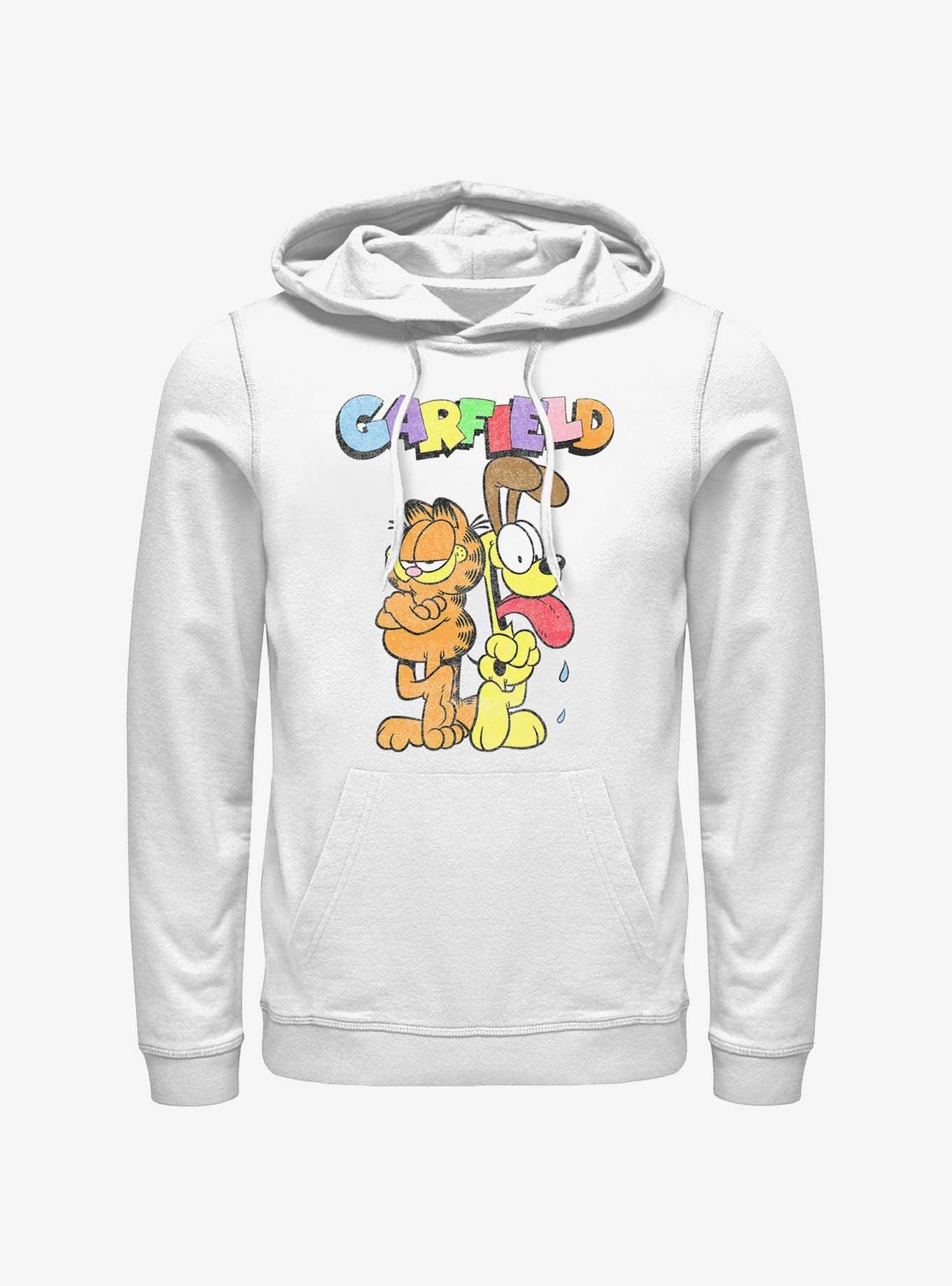 Garfield Best Buds Garfield & Odie Hoodie, WHITE, hi-res