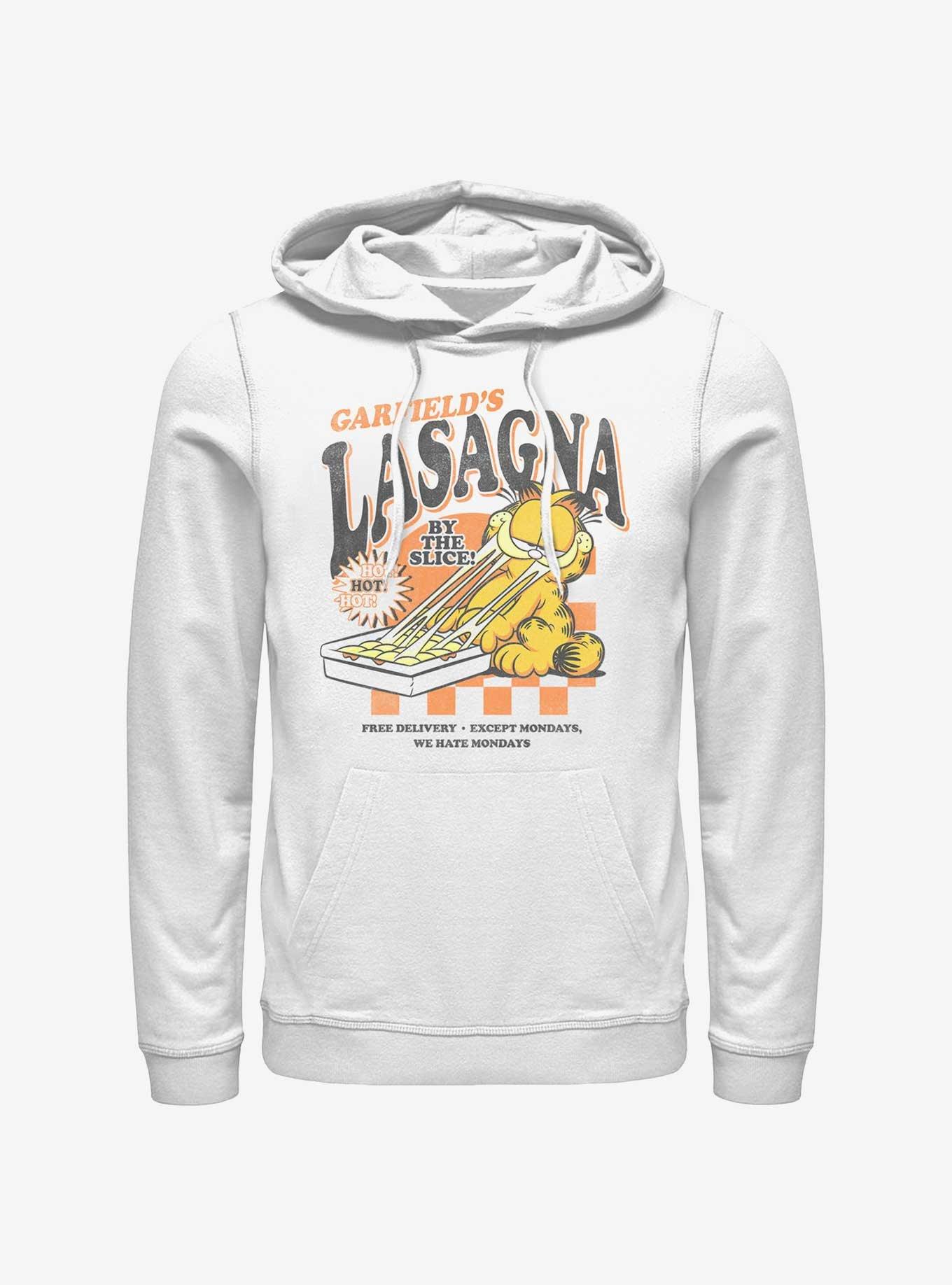 Garfield Lasagna Business Hoodie, WHITE, hi-res