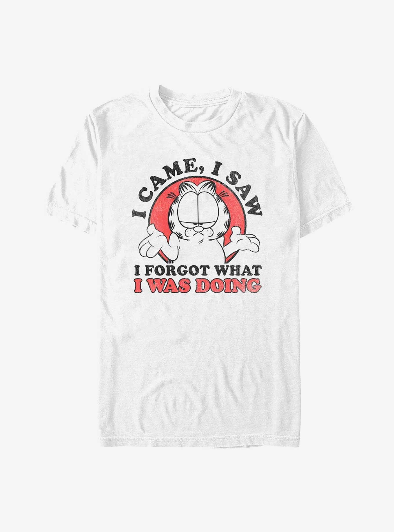 Garfield Forgot What I Was Doing T-Shirt, WHITE, hi-res