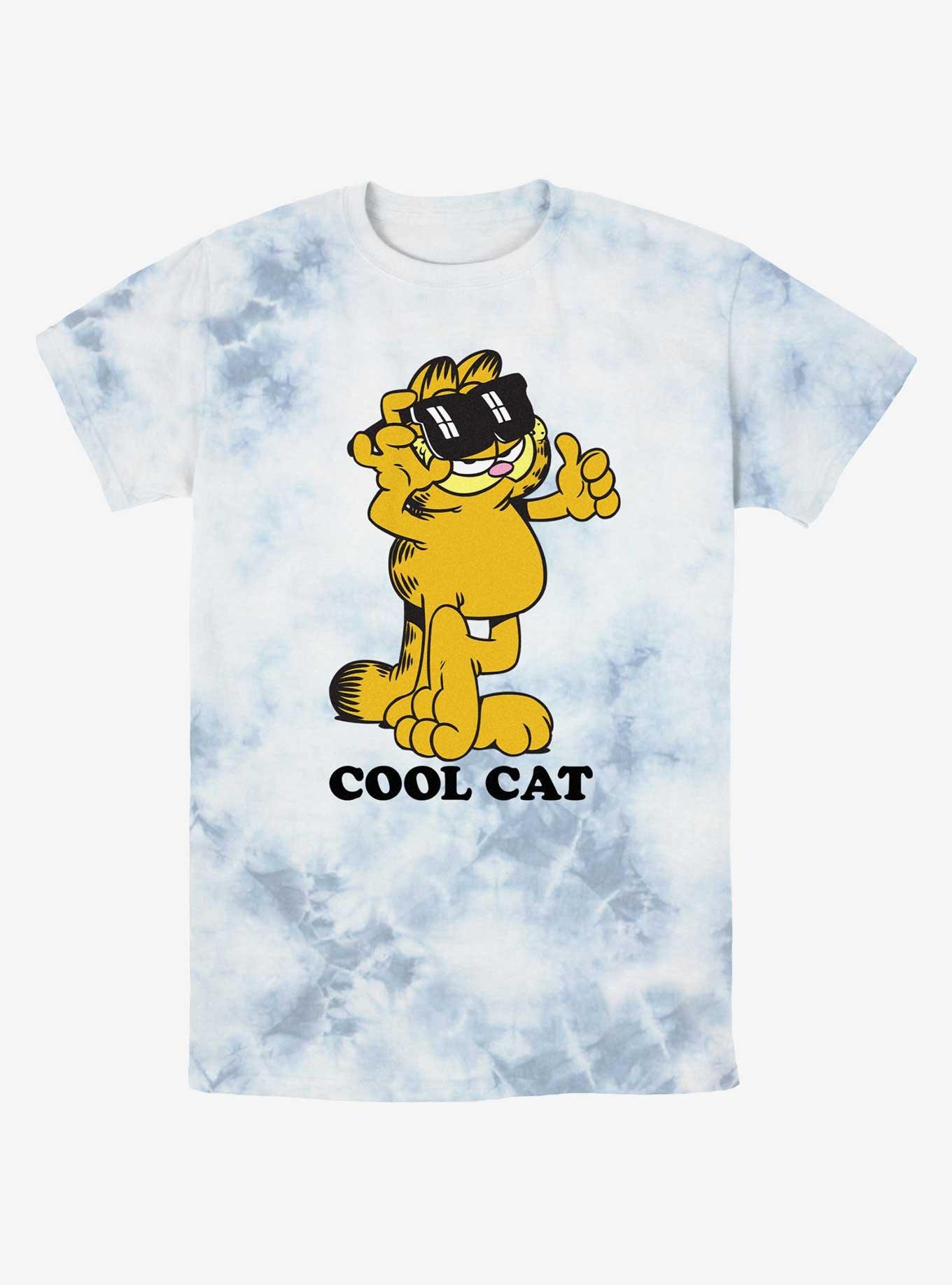 Garfield Cool Cat Tie-Dye T-Shirt, WHITEBLUE, hi-res