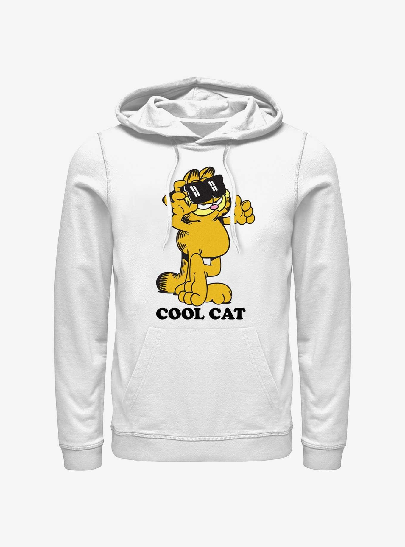 Garfield Cool Cat Hoodie, WHITE, hi-res