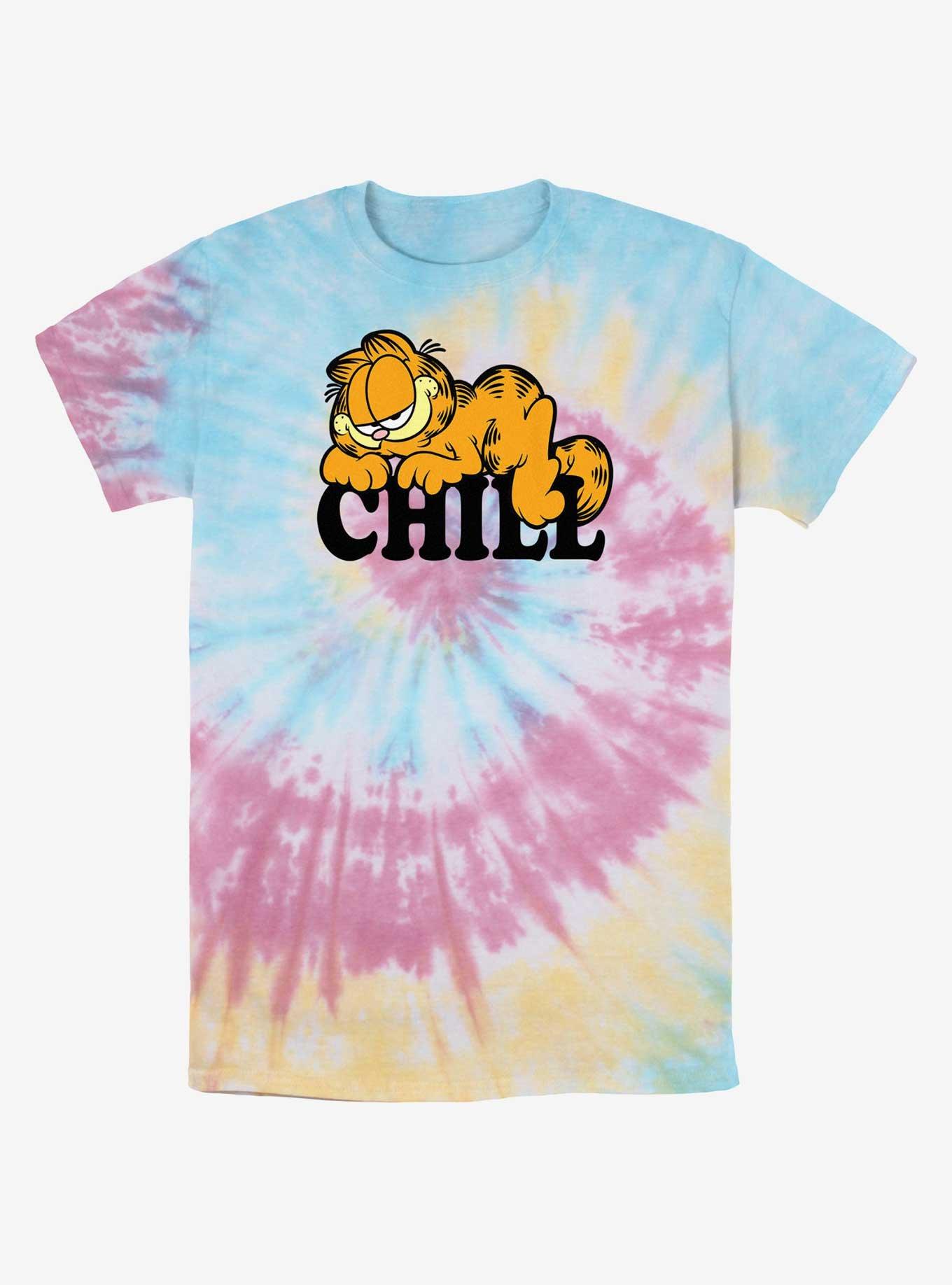 Garfield Chill Cat Tie-Dye T-Shirt, BLUPNKLY, hi-res