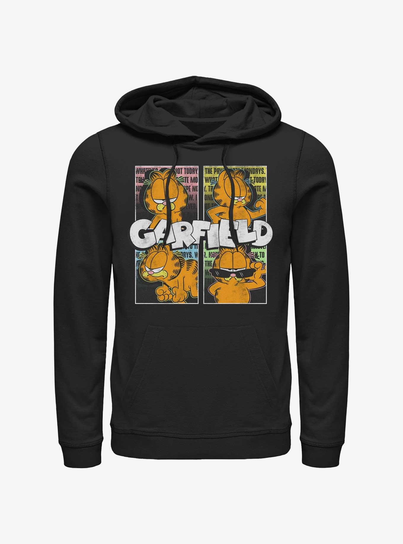 Garfield Street Cat Hoodie, BLACK, hi-res