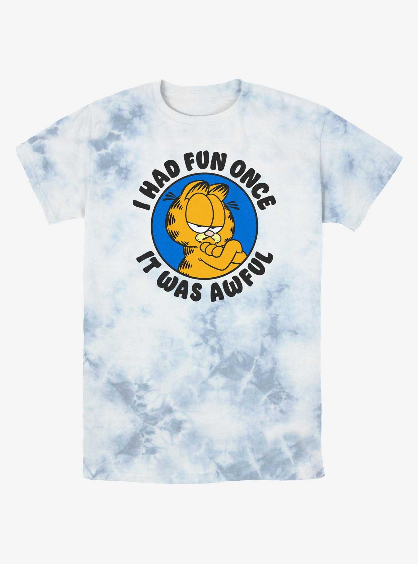 Garfield I Had Fun Once It Was Awful Tie-Dye T-Shirt, , hi-res