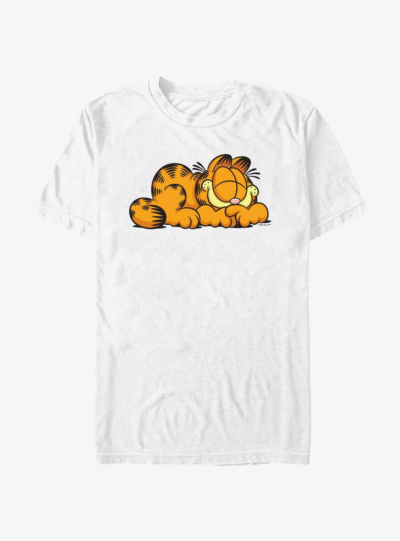 Garfield Napping Anniversary T-Shirt, WHITE, hi-res