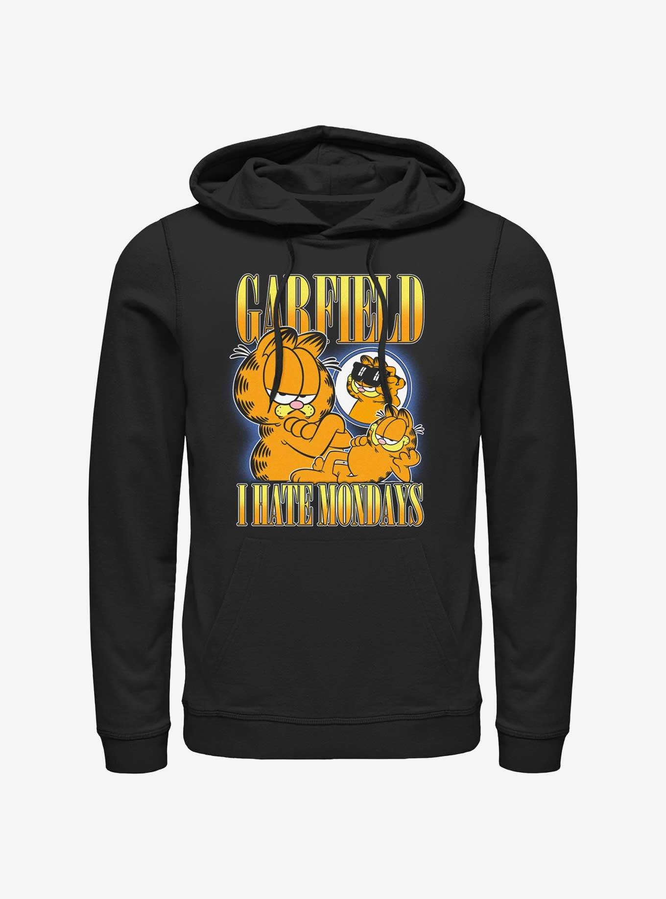 Garfield I Hate Mondays Hoodie, BLACK, hi-res