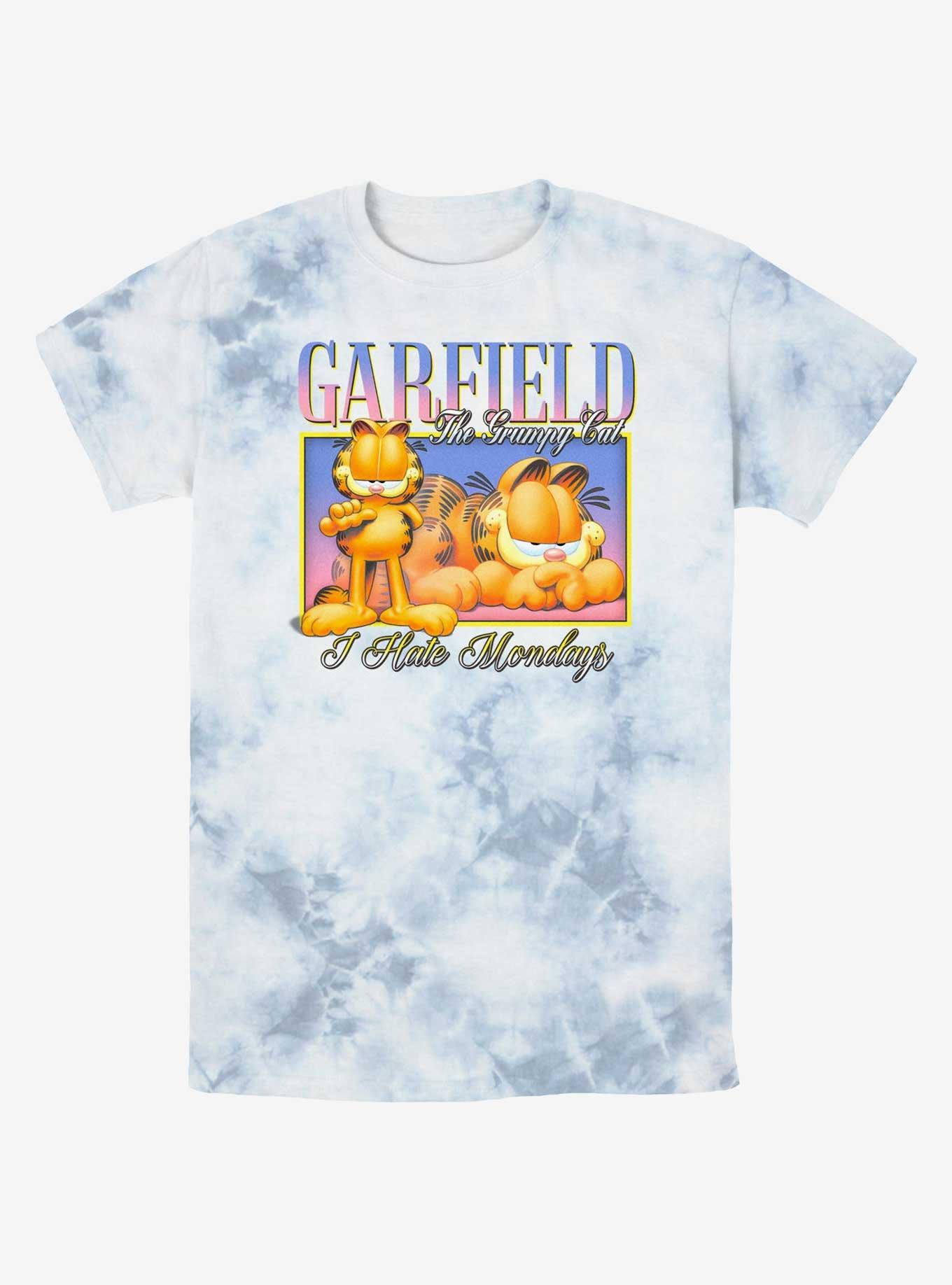 Garfield The Grumpy Cat Vibe Tie-Dye T-Shirt, WHITEBLUE, hi-res