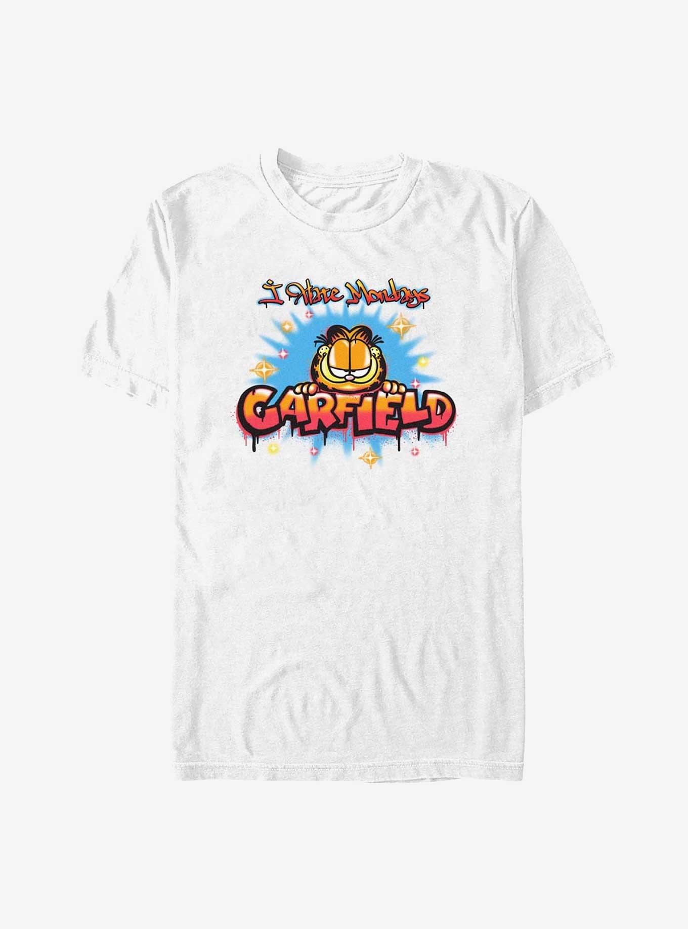 Garfield Airbrushed I Hate Mondays T-Shirt, WHITE, hi-res