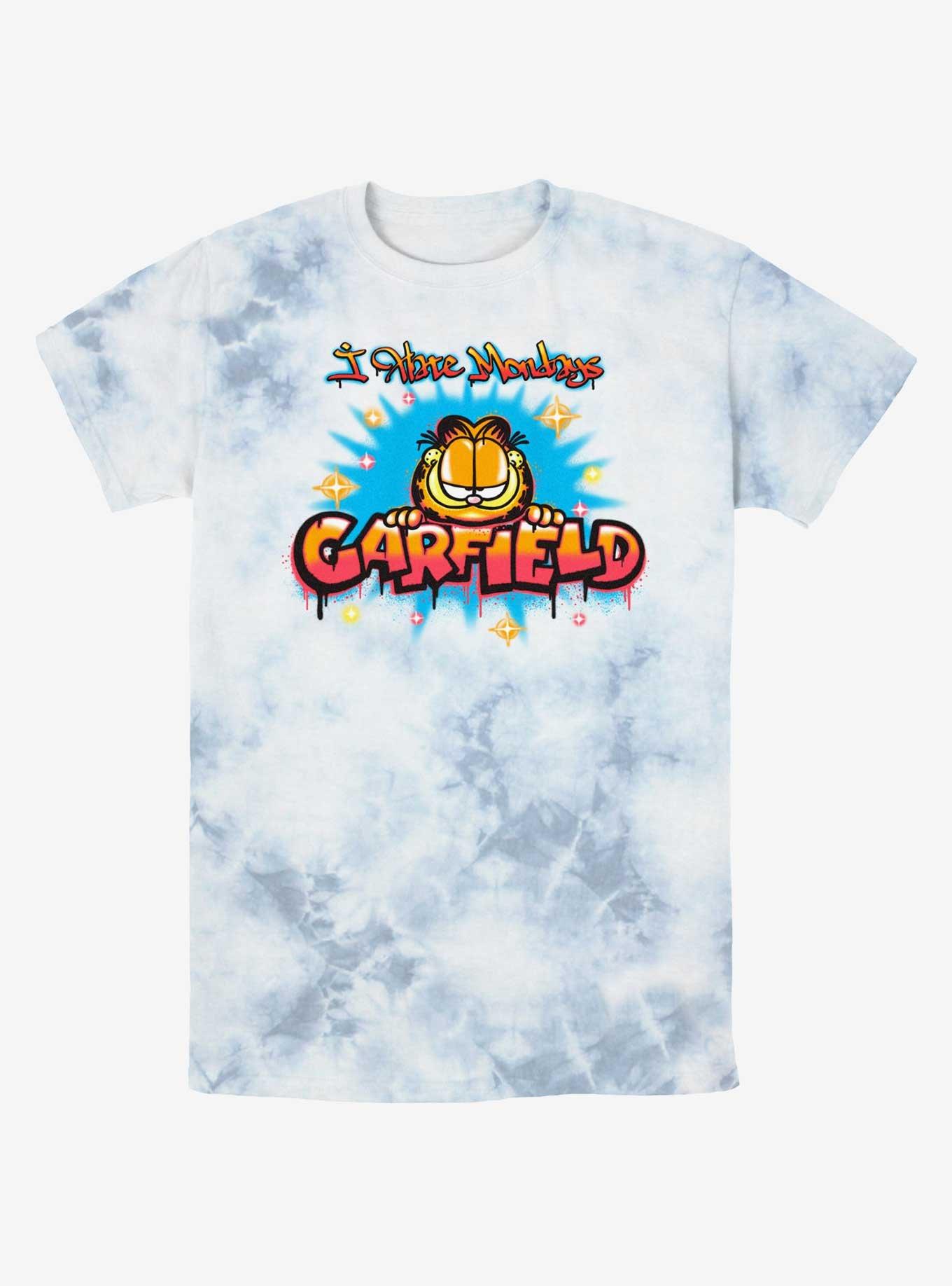 Garfield Airbrushed I Hate Mondays Tie-Dye T-Shirt, WHITEBLUE, hi-res