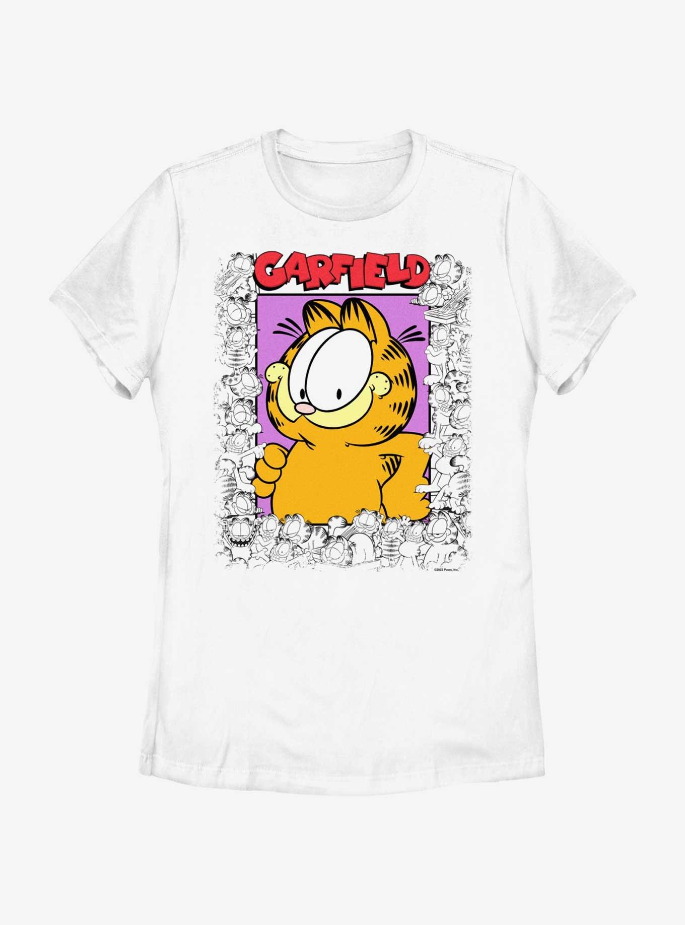 Garfield Vintage Garfield Frame Womens T-Shirt, WHITE, hi-res