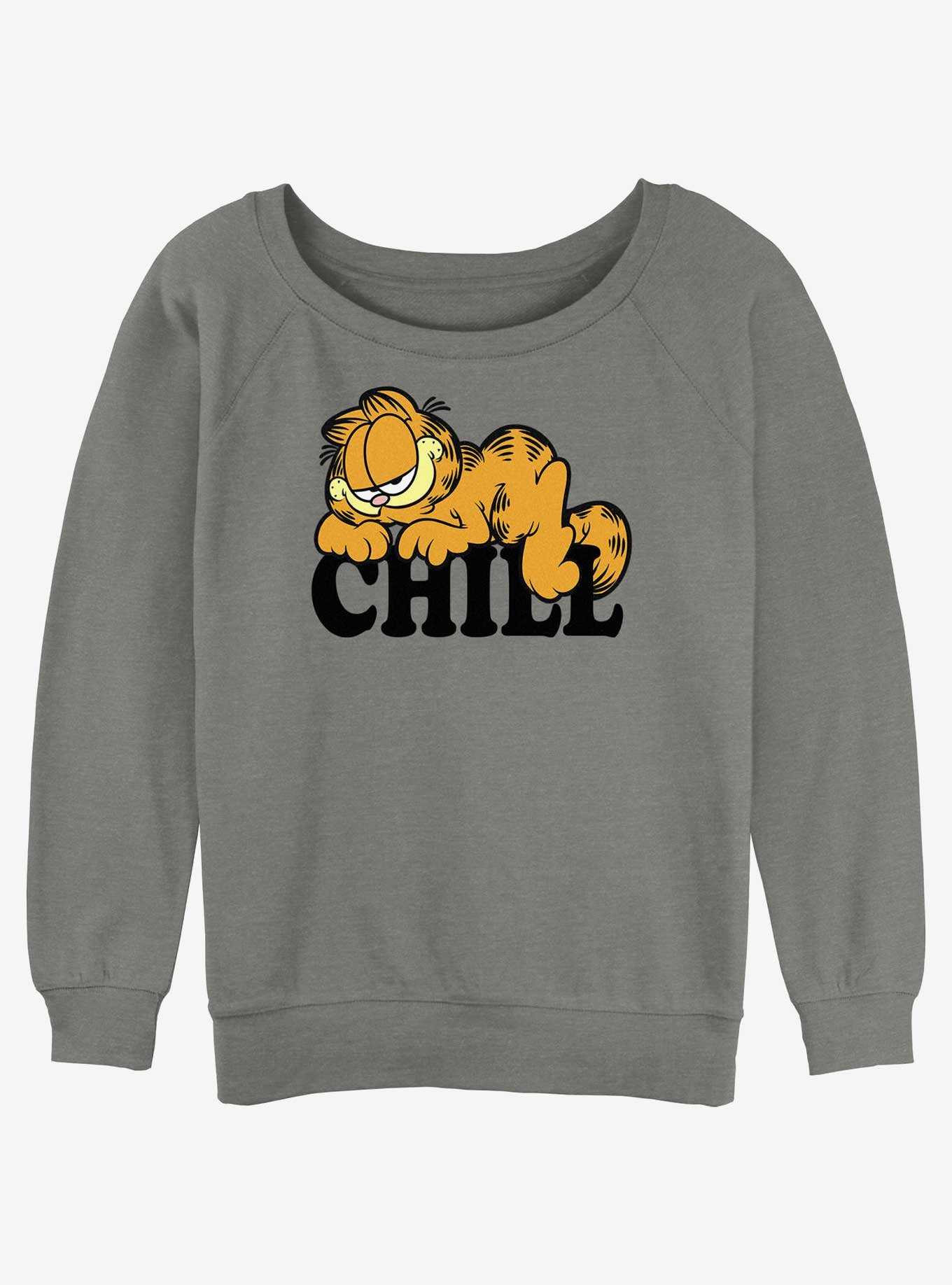 Garfield Chill Cat Womens Slouchy Sweatshirt, , hi-res