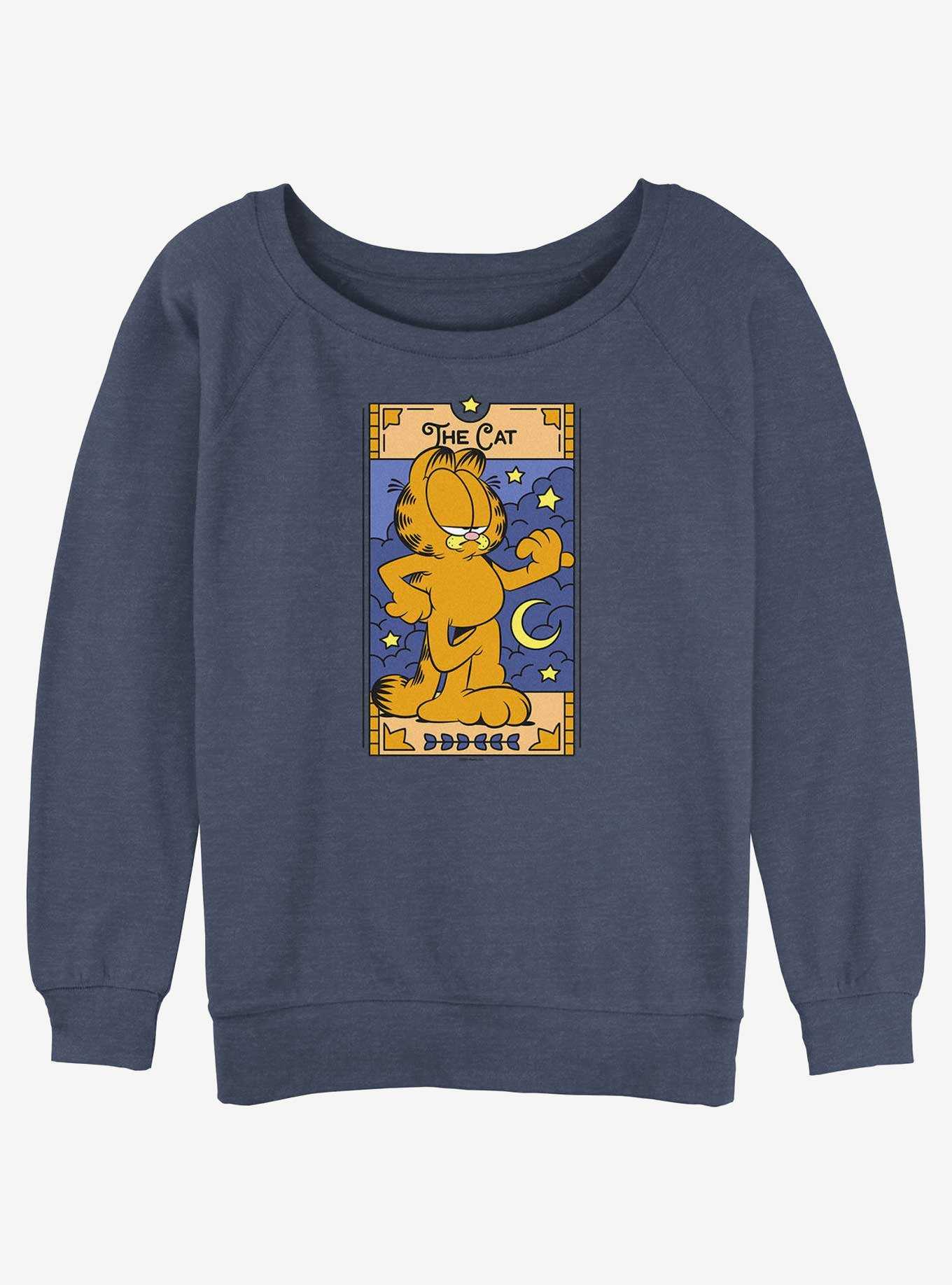 Garfield The Cat Tarot Womens Slouchy Sweatshirt, , hi-res