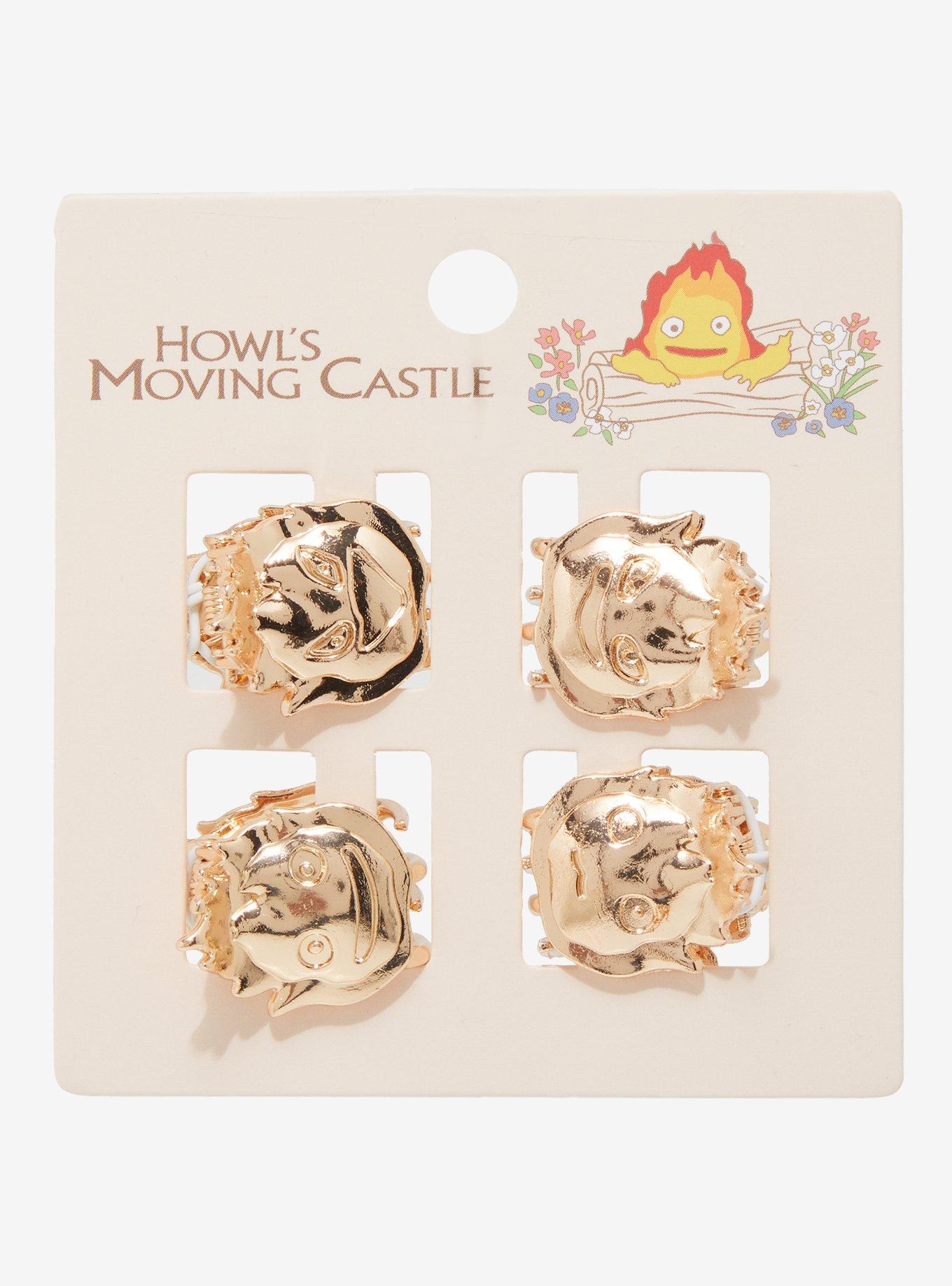 Studio Ghibli Howl's Moving Castle Calcifer Expressions Hair Clip Set - BoxLunch Exclusive, , hi-res