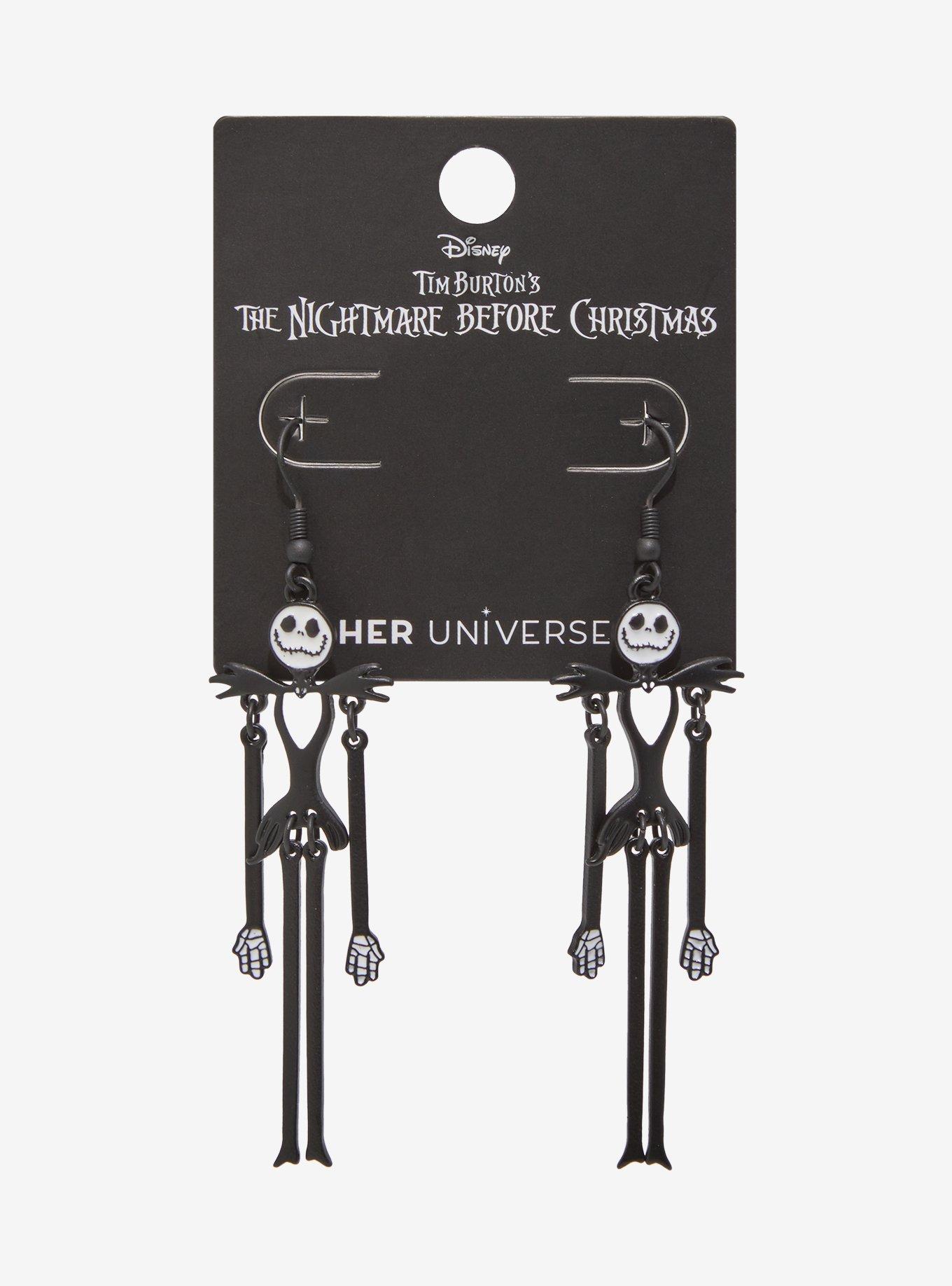 Her Universe Disney The Nightmare Before Christmas Jack Skellington Hanging Earrings — BoxLunch Exclusive, , hi-res