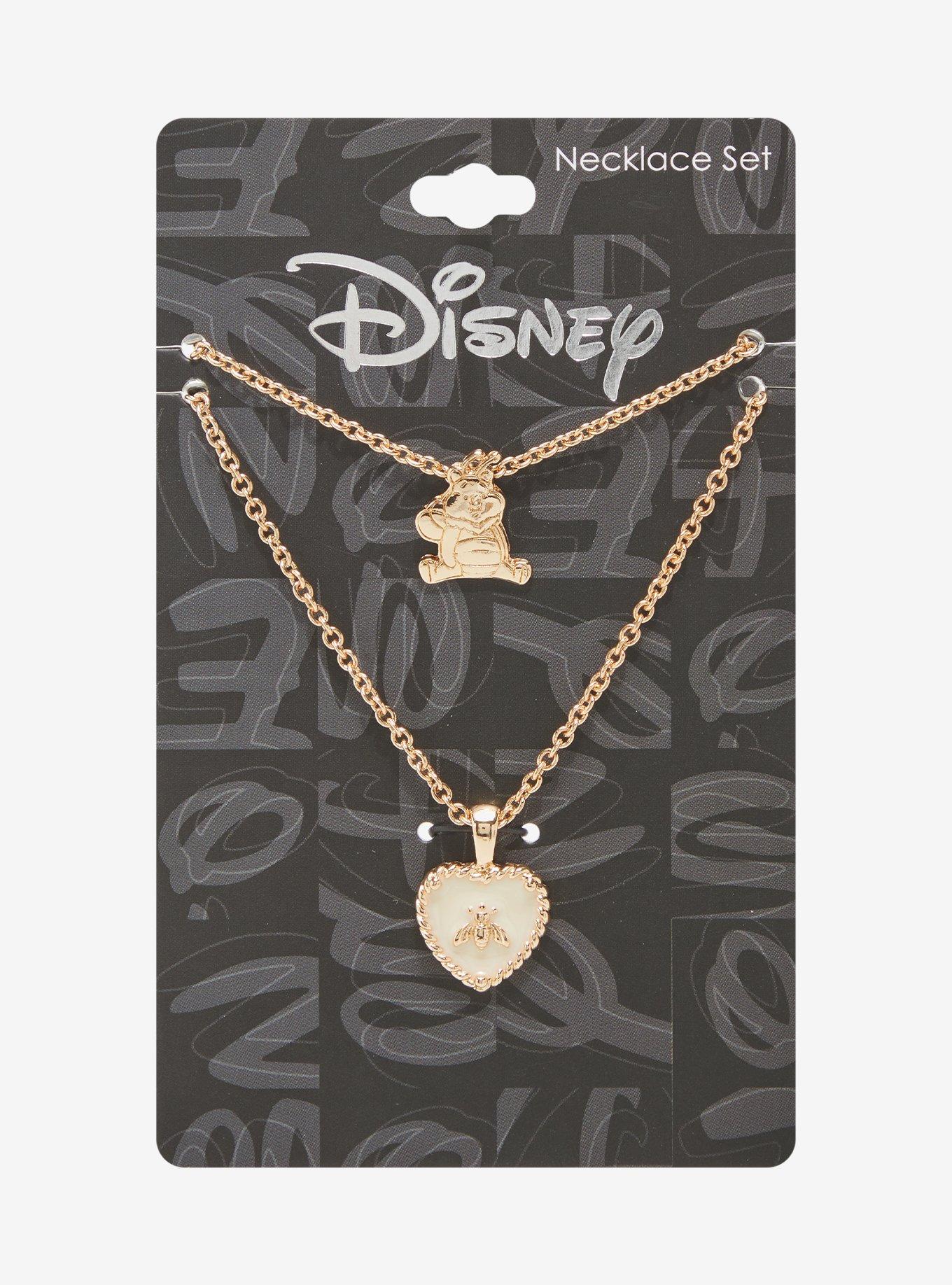 Disney Winnie the Pooh Bee & Pooh Bear Necklace Set - BoxLunch Exclusive, , hi-res