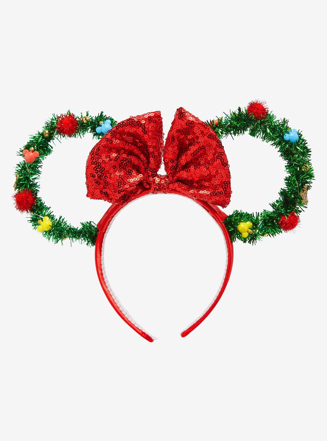 Disney Minnie Mouse Wreath Light-Up Ears Headband - BoxLunch Exclusive, , hi-res