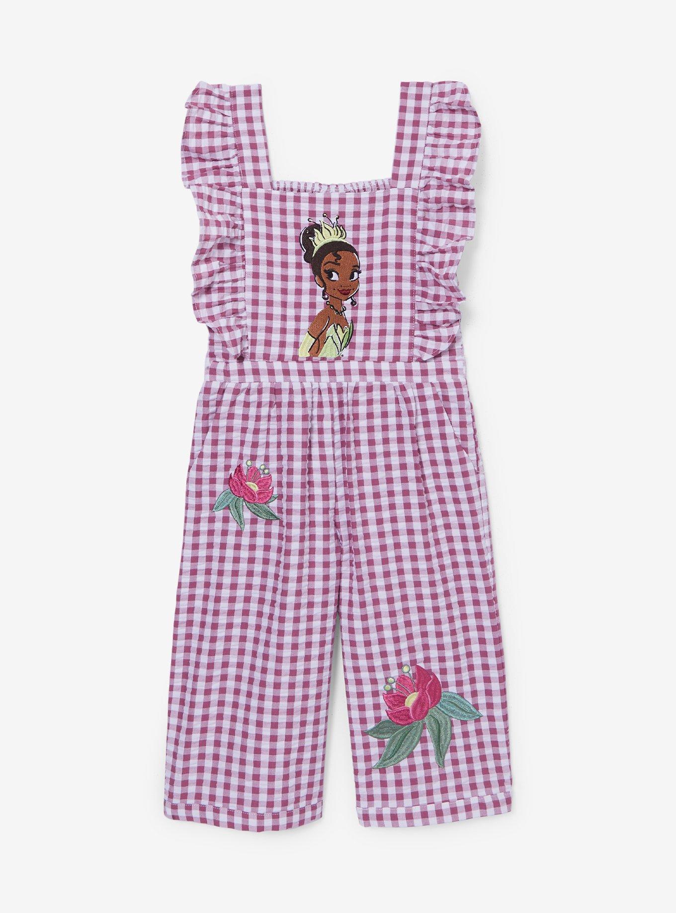 Disney The Princess and the Frog Tiana Toddler Ruffle Romper &mdash; BoxLunch Exclusive, PURPLE, hi-res