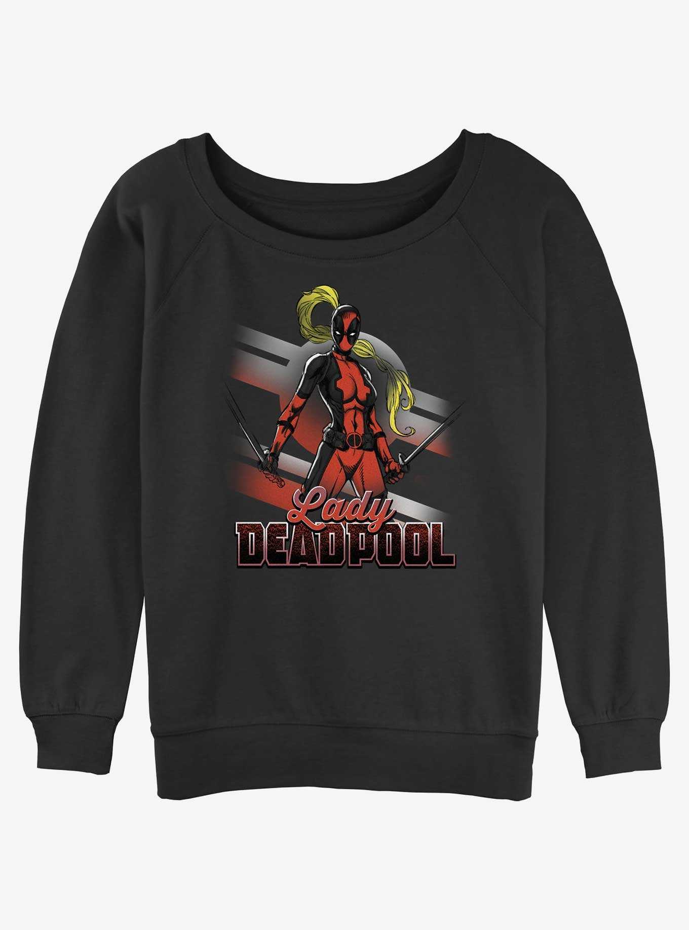 Marvel Deadpool Lady Pool Womens Slouchy Sweatshirt, , hi-res