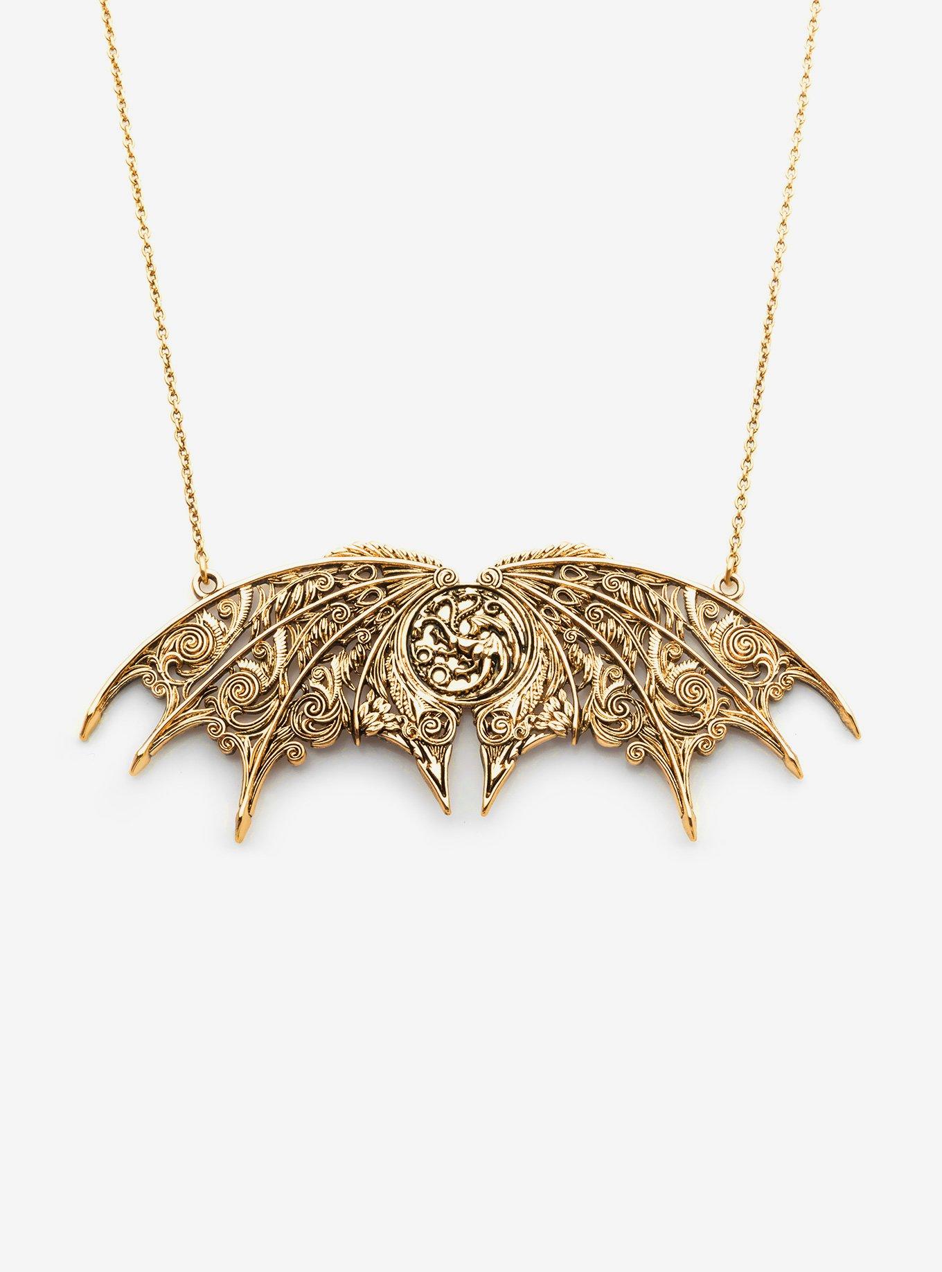 House Of The Dragon Targaryen Plate Double Hung Necklace, , hi-res