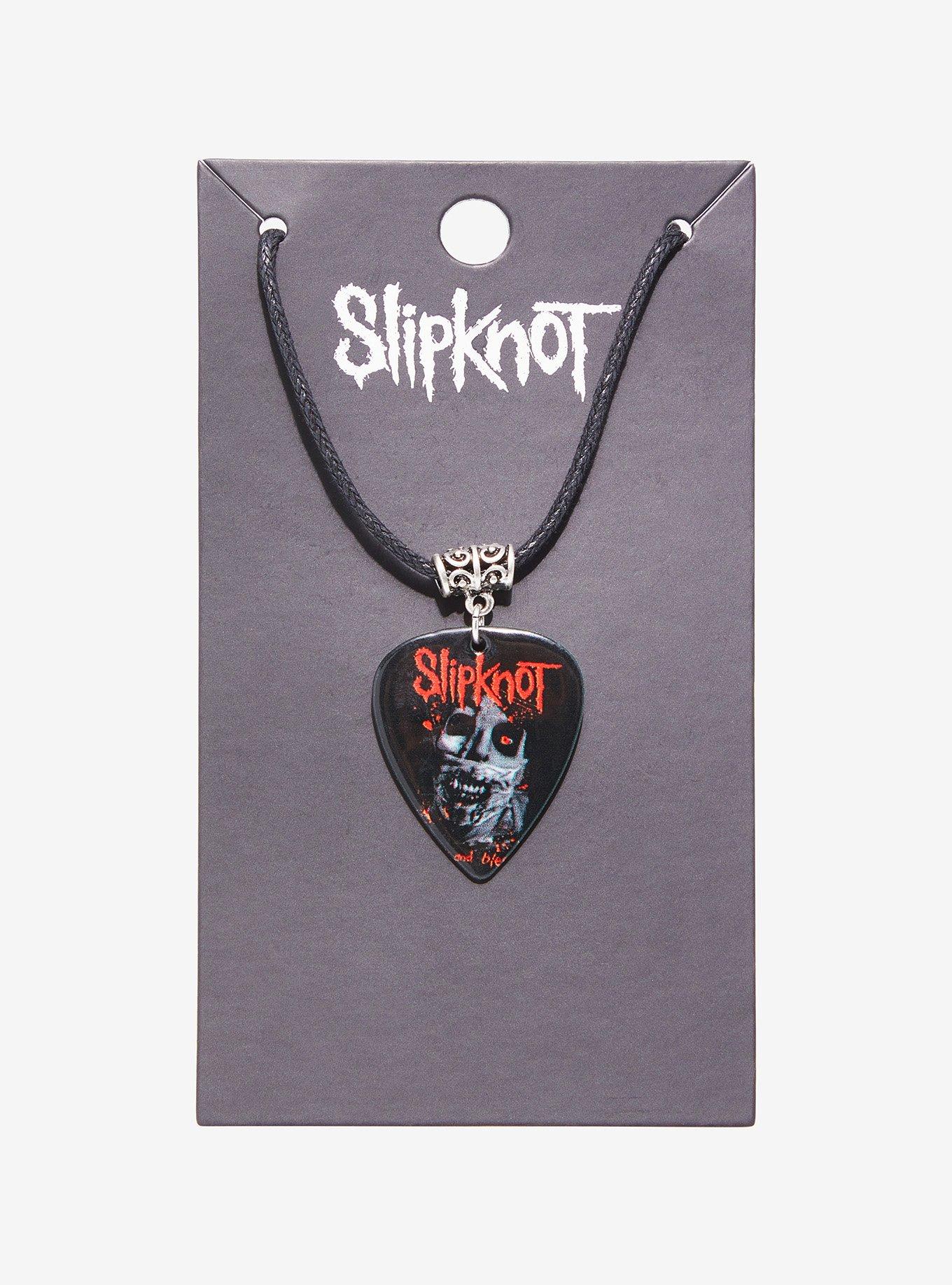 Slipknot Decaying Face Guitar Pick Necklace, , hi-res