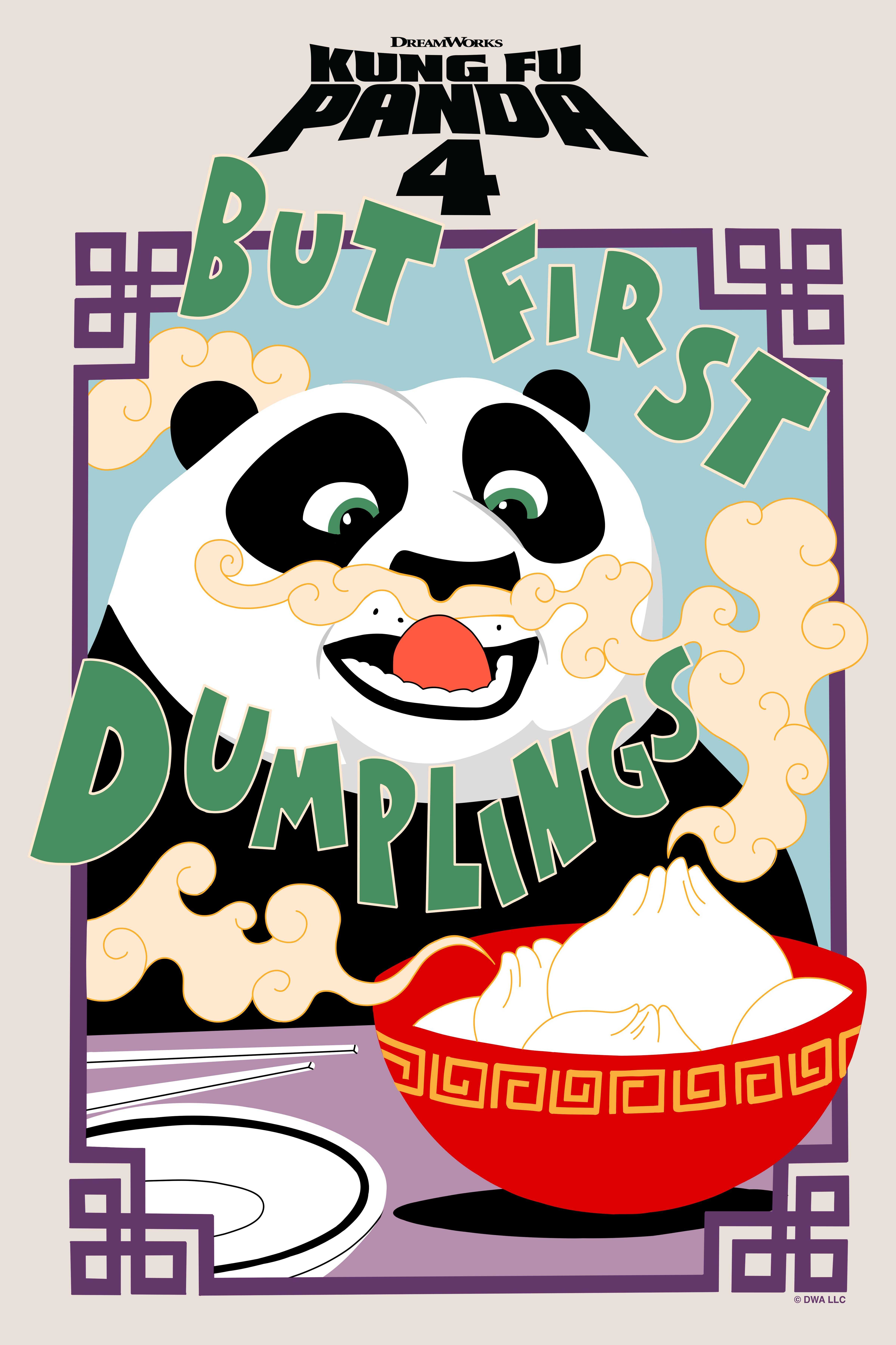 Kung Fu Panda 4 But First Dumplings Poster, , hi-res