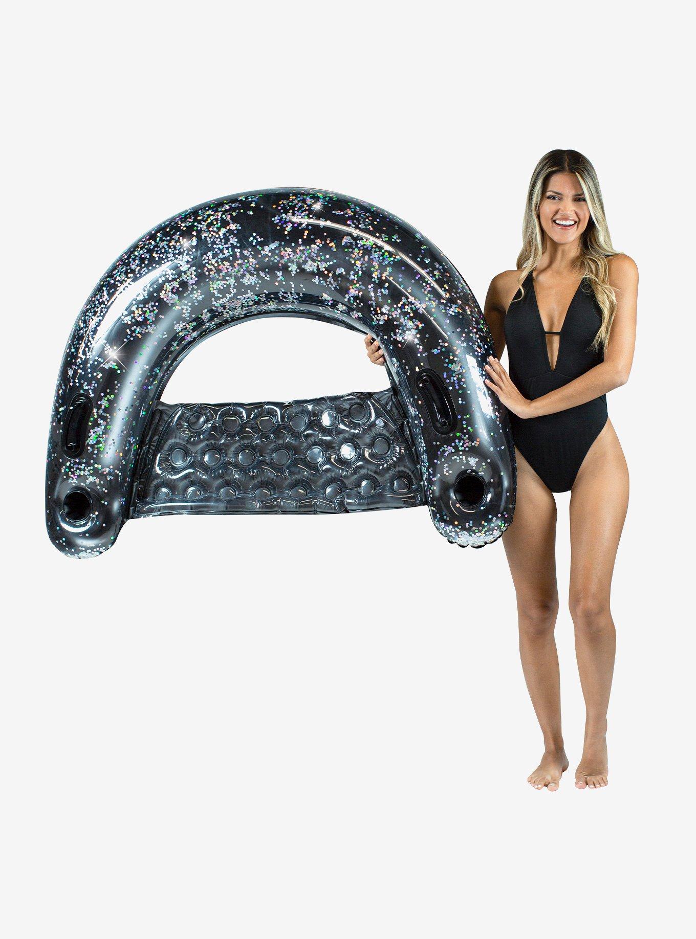 Jumbo Glitter Sun Chair with Black Glitter, , hi-res