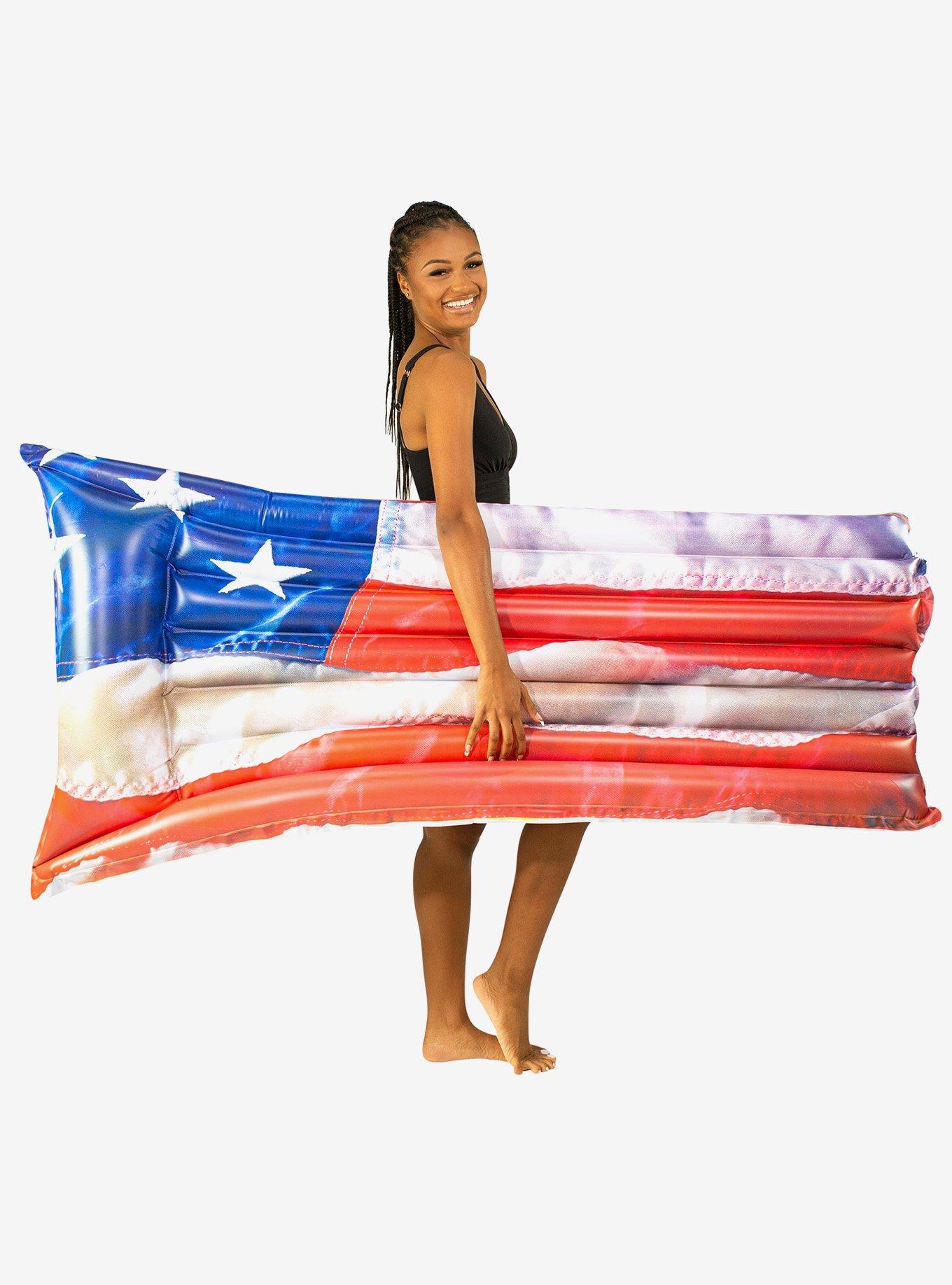 Americana Stars and Stripes Pillow Raft, , hi-res