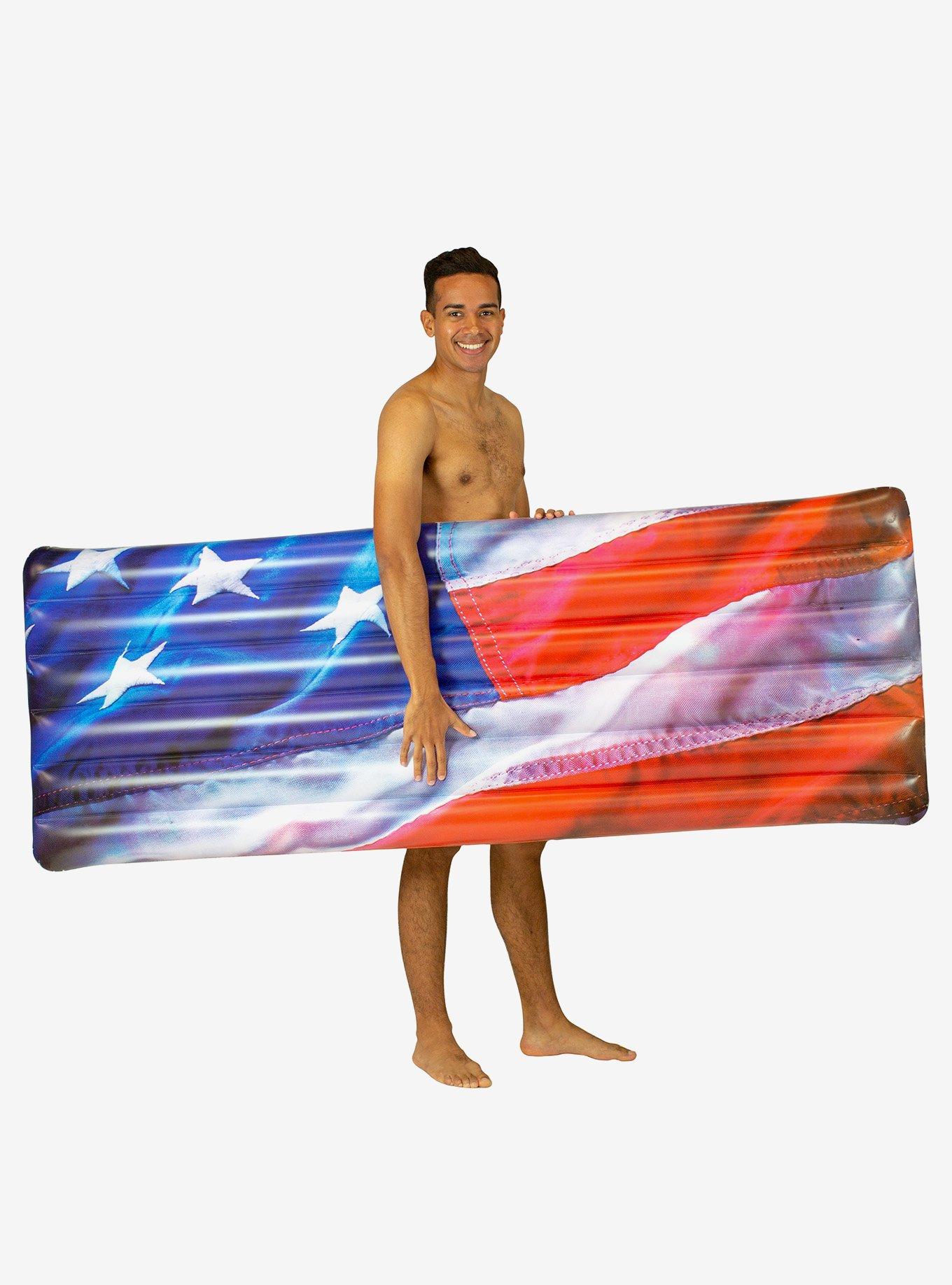 Americana Stars and Stripes Deluxe Pool Raft, , hi-res