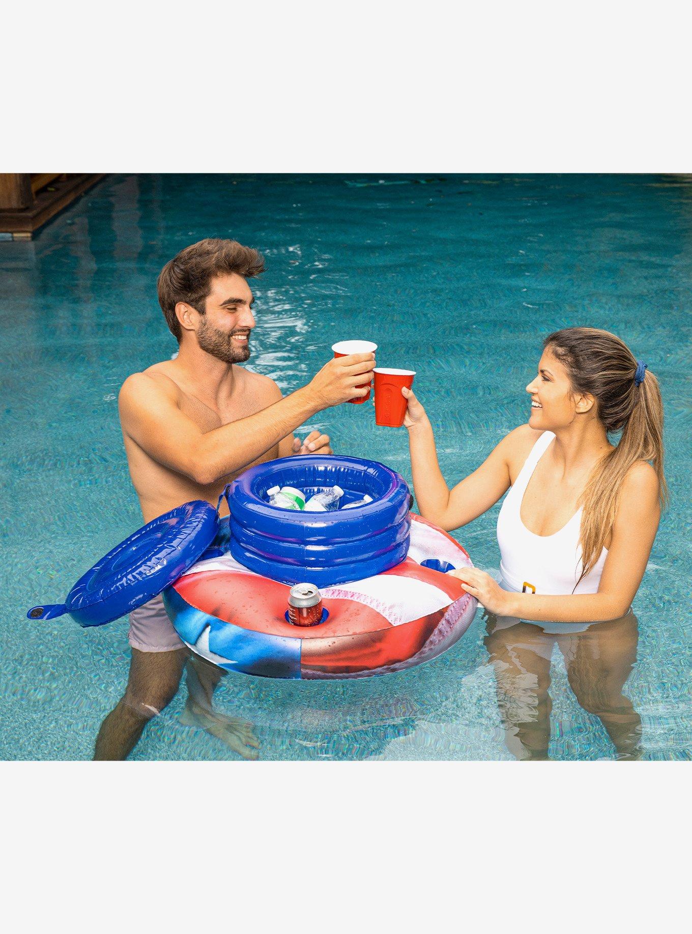 Americana Stars and Stripes Floating Drink Cooler, , hi-res