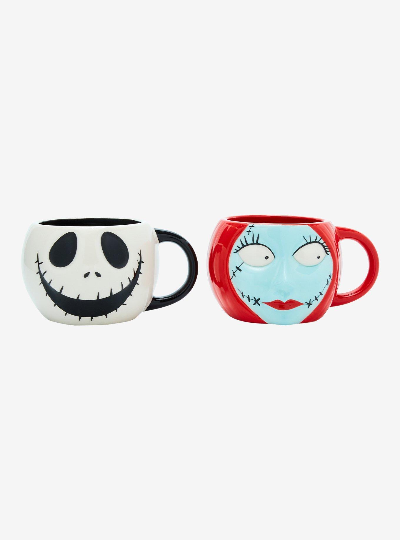 Disney The Nightmare Before Christmas Jack & Sally Figural Mug Set, , hi-res