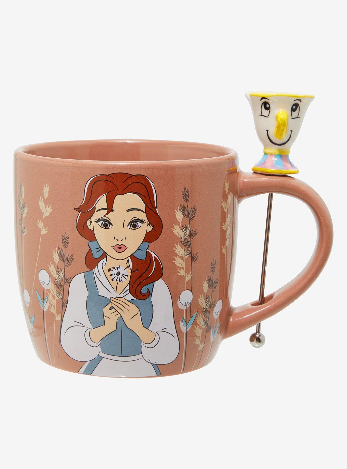 Disney Beauty and the Beast Belle & Chip Mug and Stirrer, , hi-res