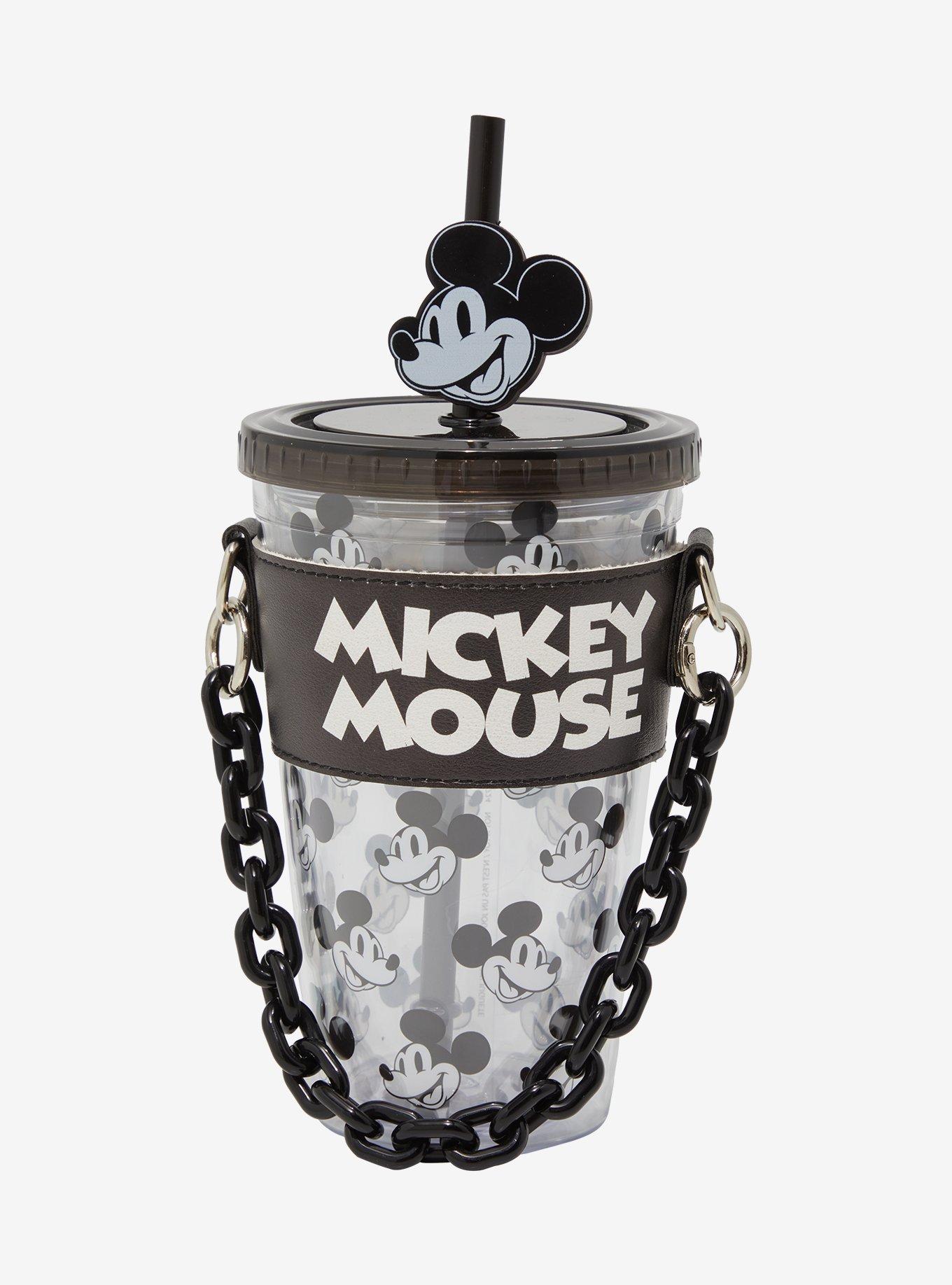 Disney Mickey Mouse Black and White Carnival Cup with Holder &mdash; BoxLunch Exclusive, , hi-res
