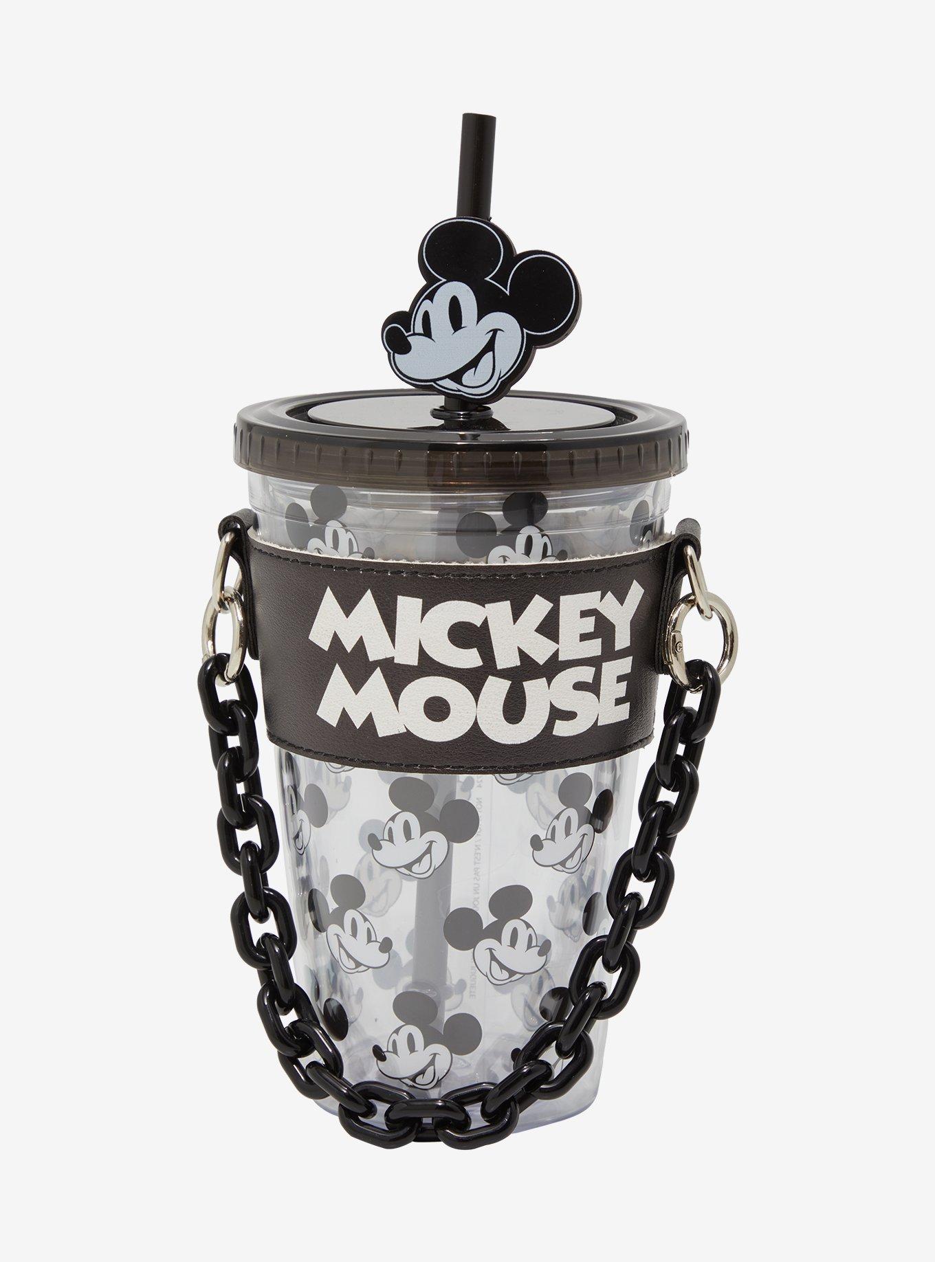 Disney Mickey Mouse Black and White Carnival Cup with Holder — BoxLunch Exclusive, , hi-res