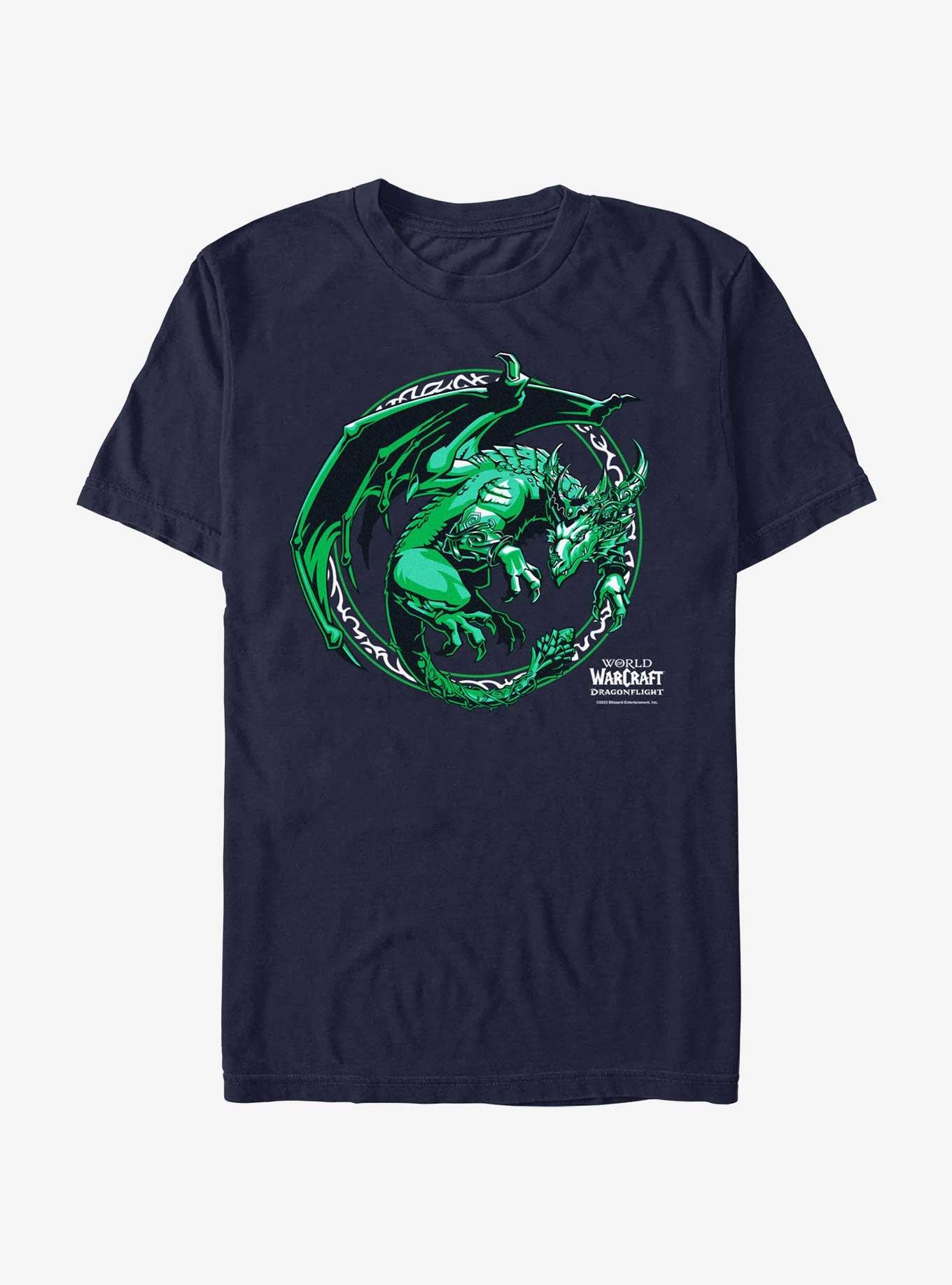 World Of Warcraft Ysera Dragon T-Shirt, NAVY, hi-res