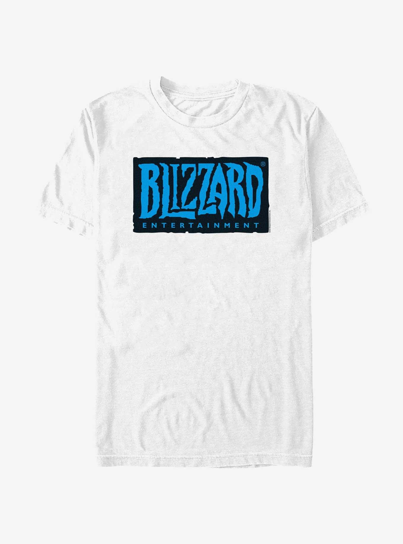 World Of Warcraft Blizzard Entertainment Logo T-Shirt, WHITE, hi-res