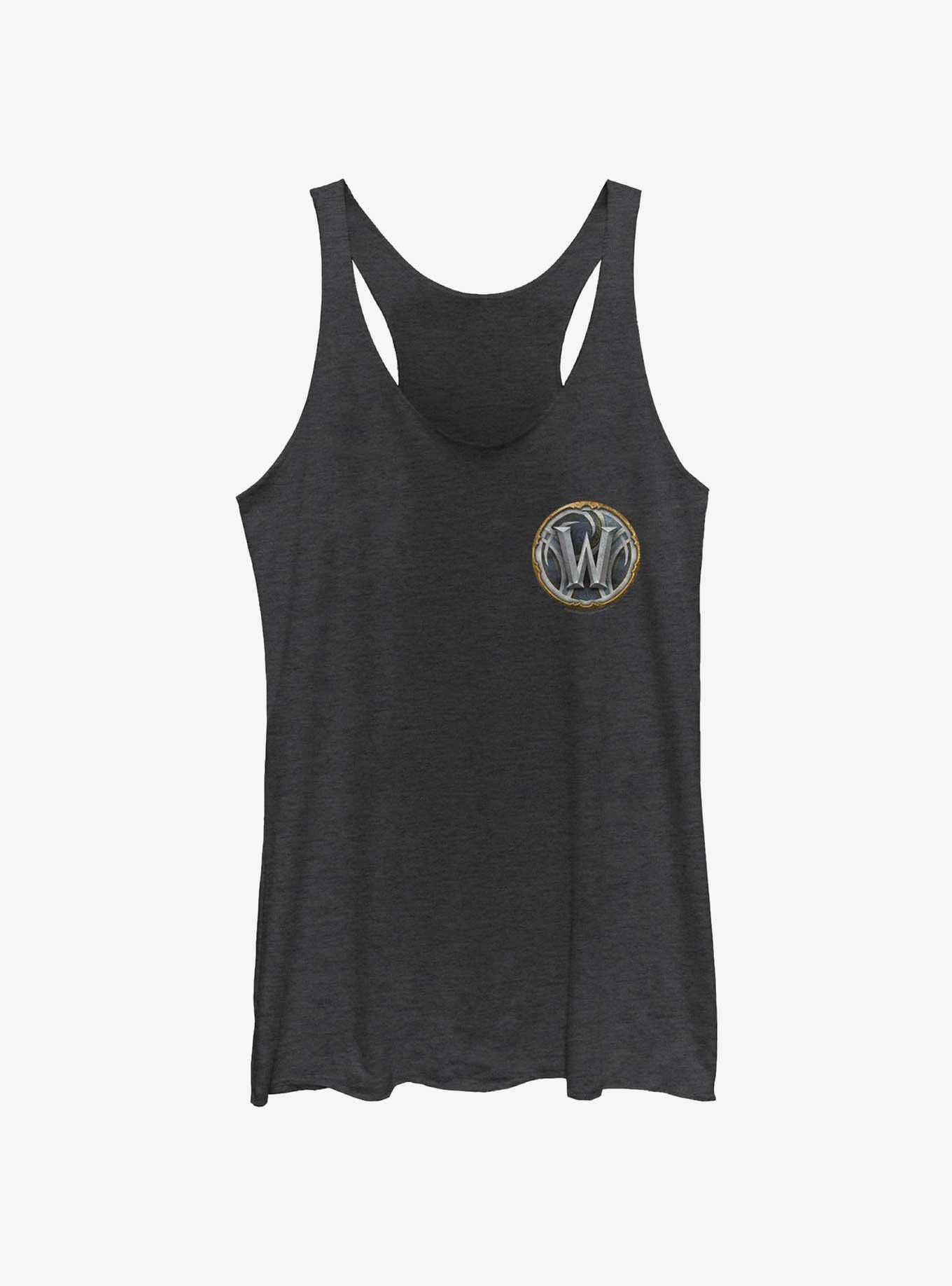 World Of Warcraft Adorned Logo Girls Raw Edge Tank, , hi-res