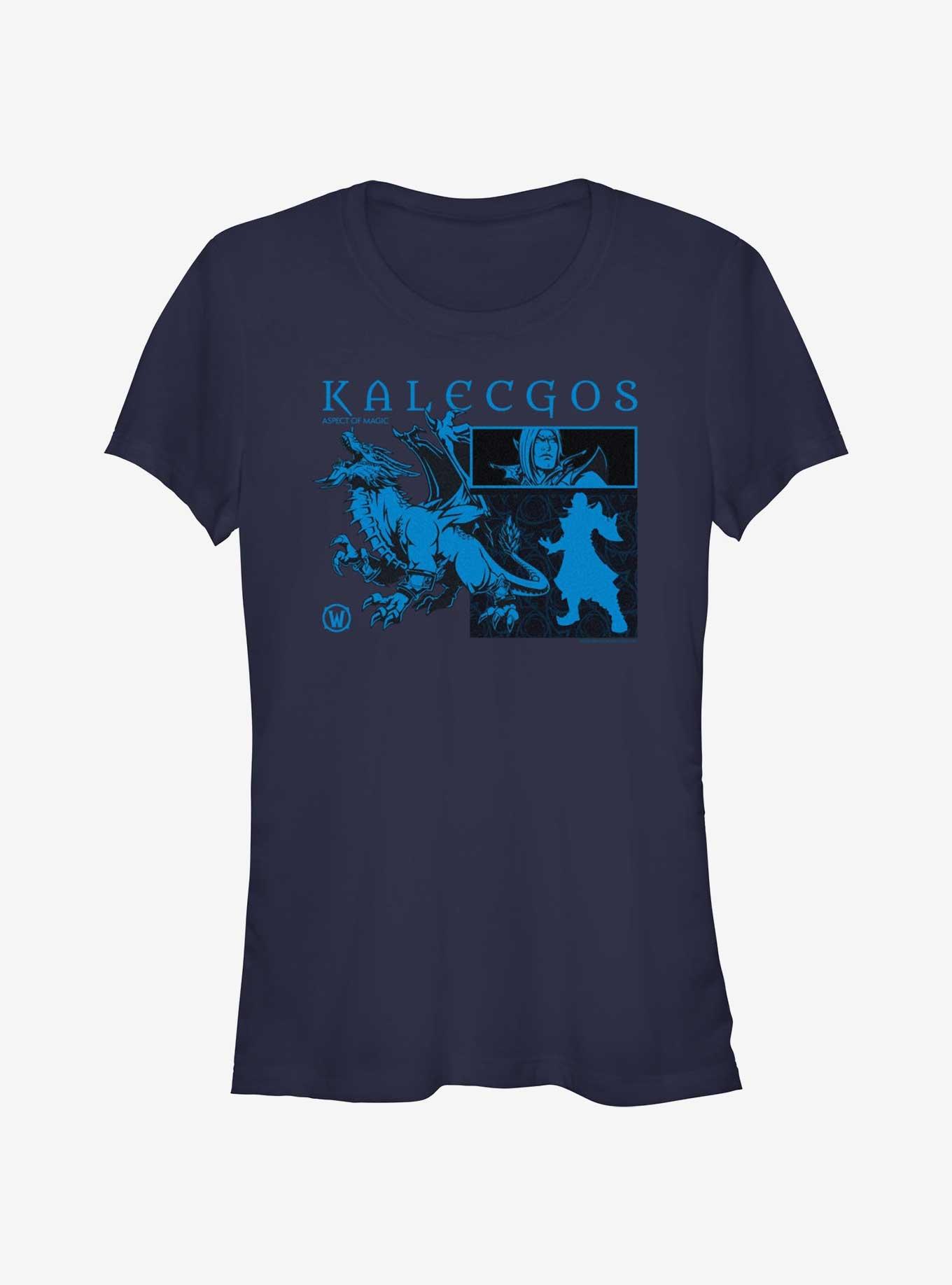 World Of Warcraft Kalecgos Girls T-Shirt, NAVY, hi-res