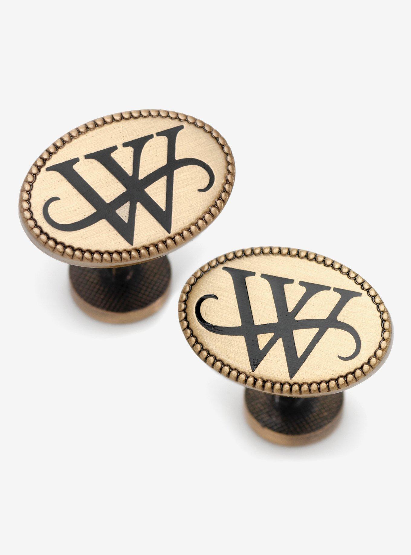 DC Comics Batman Bruce Wayne Monogram Gold Cufflinks, , hi-res